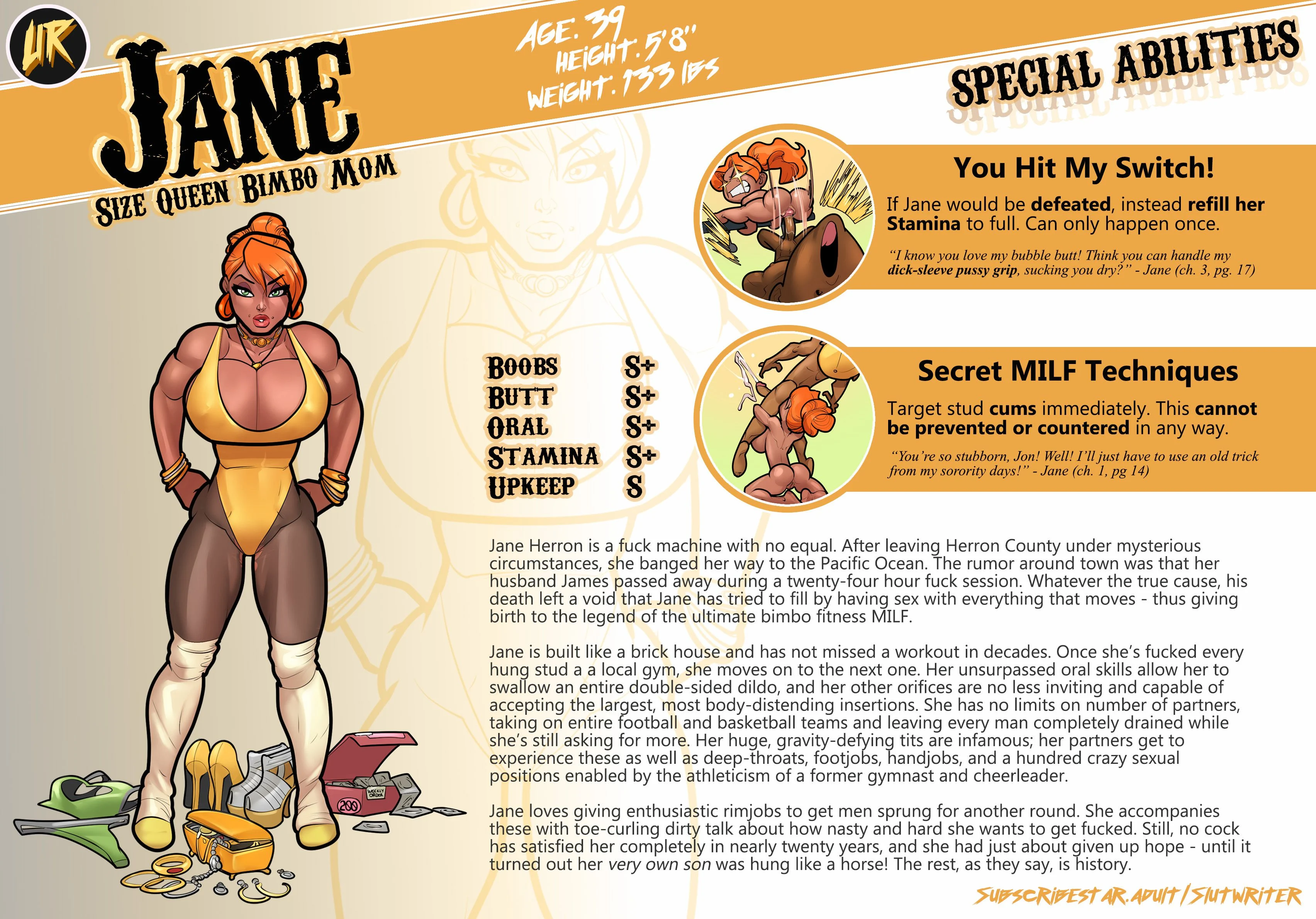My Mom and Sister are Size Queen Sluts [Rabies T Lagomorph] Character Sheets - Page 2