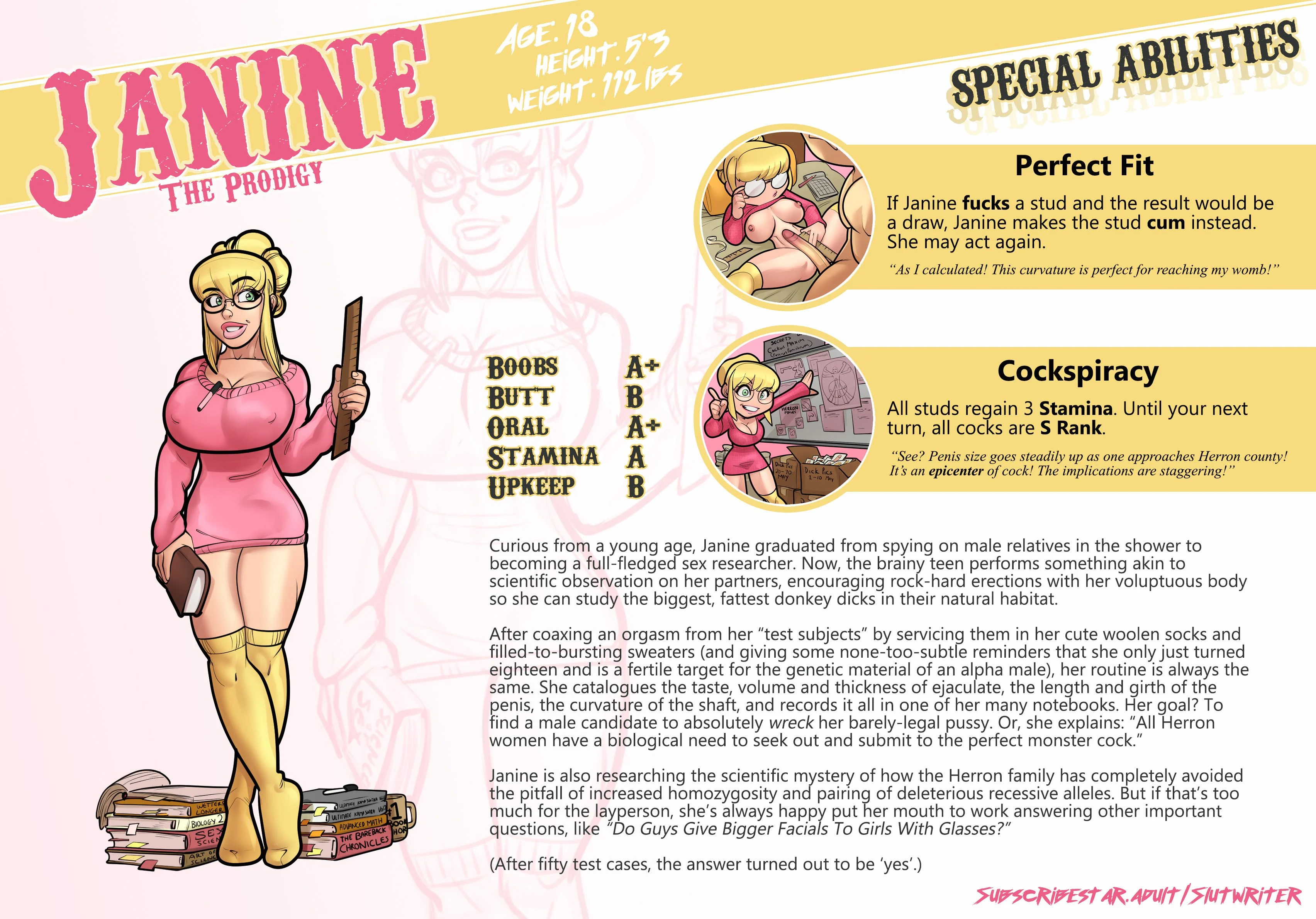 My Mom and Sister are Size Queen Sluts [Rabies T Lagomorph] Character Sheets - Page 4