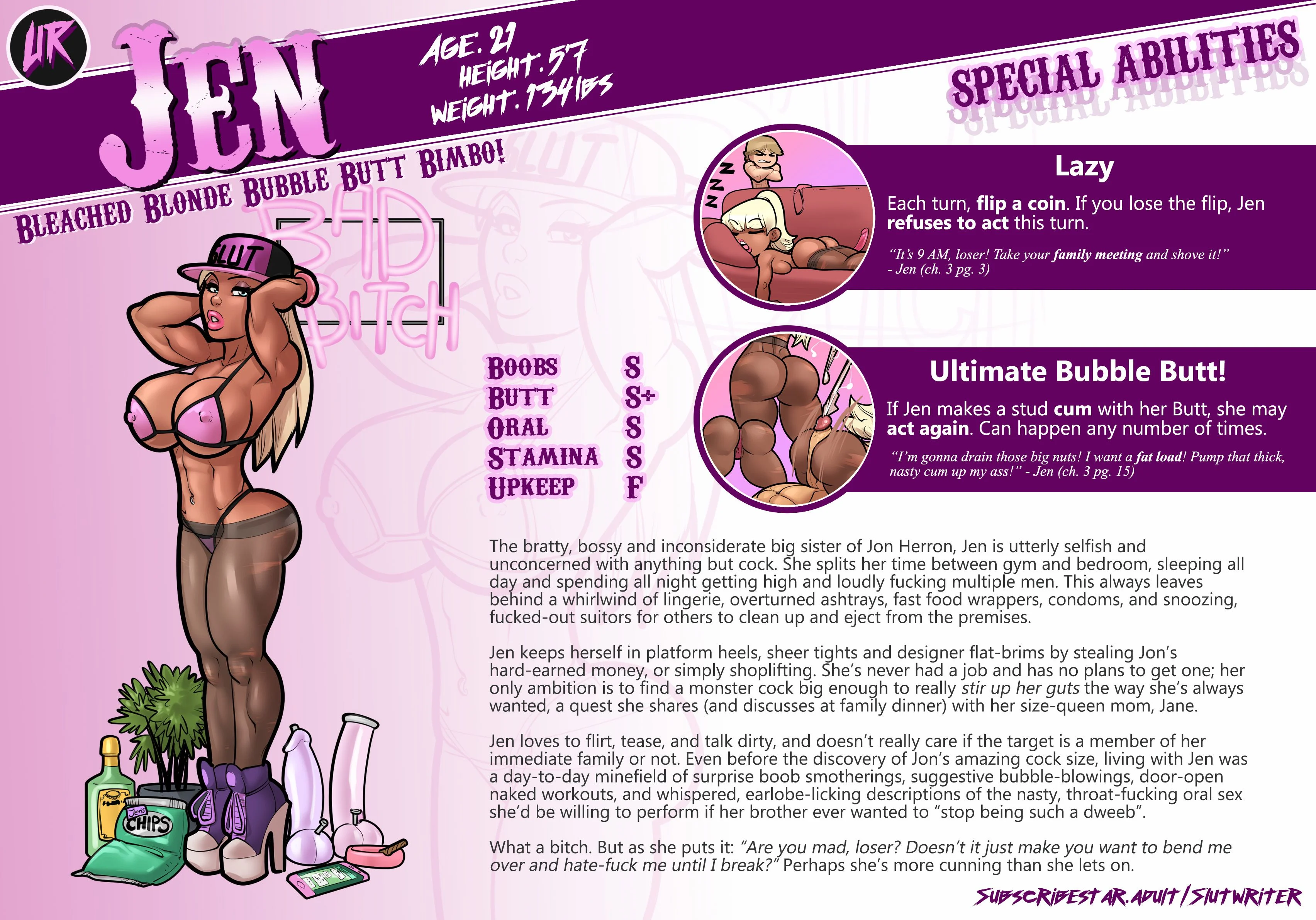 My Mom and Sister are Size Queen Sluts [Rabies T Lagomorph] Character Sheets - Page 5