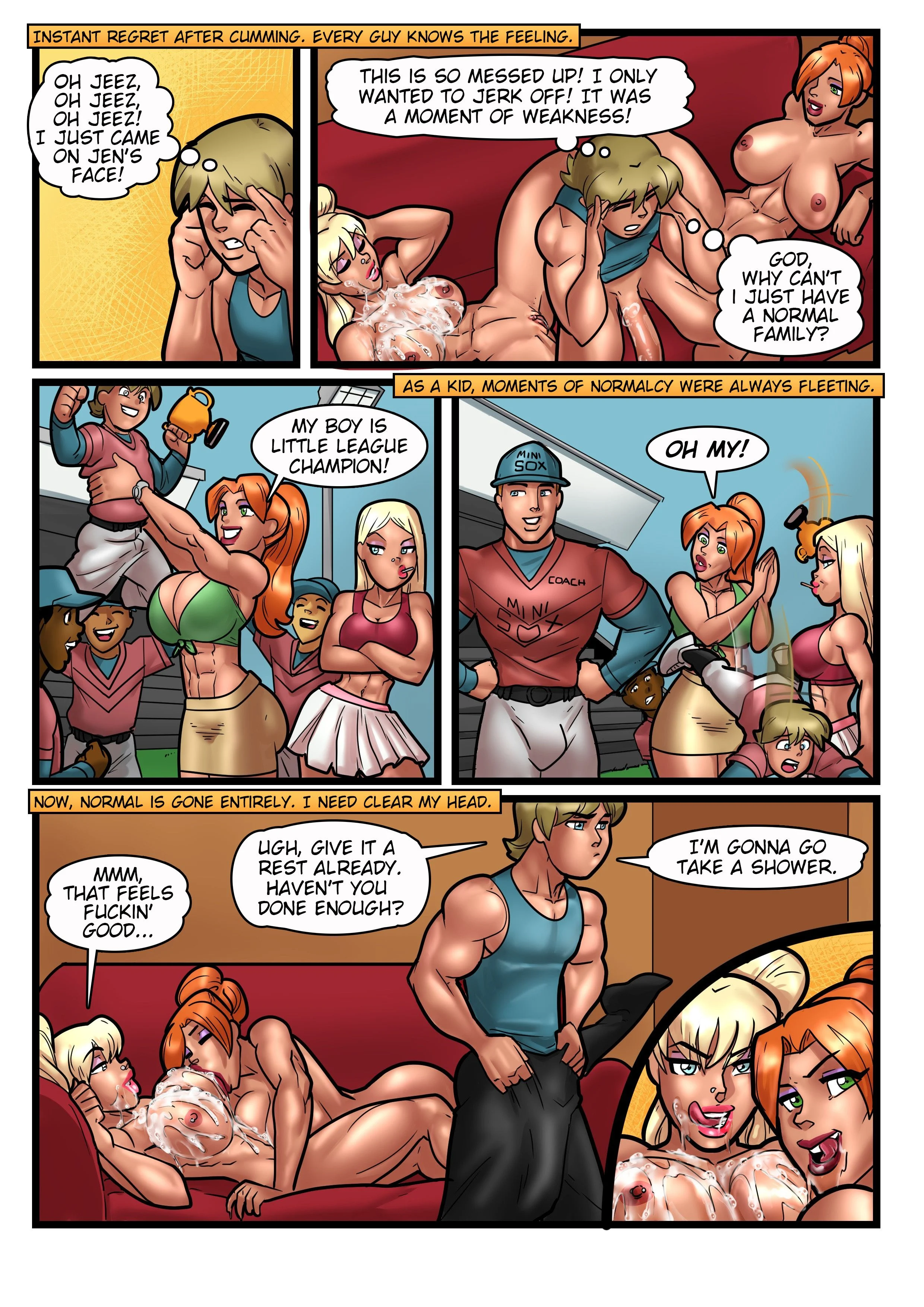 My Mom and Sister are Size Queen Sluts [Rabies T Lagomorph] Chapter 1 - Page 13