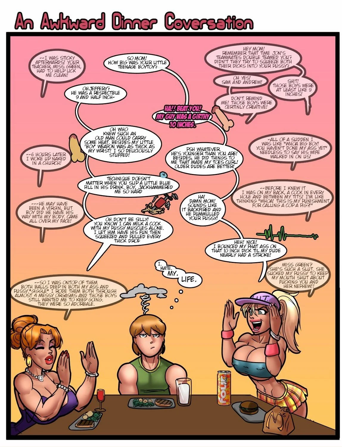 My Mom and Sister are Size Queen Sluts [Rabies T Lagomorph] Chapter 1 - Page 9