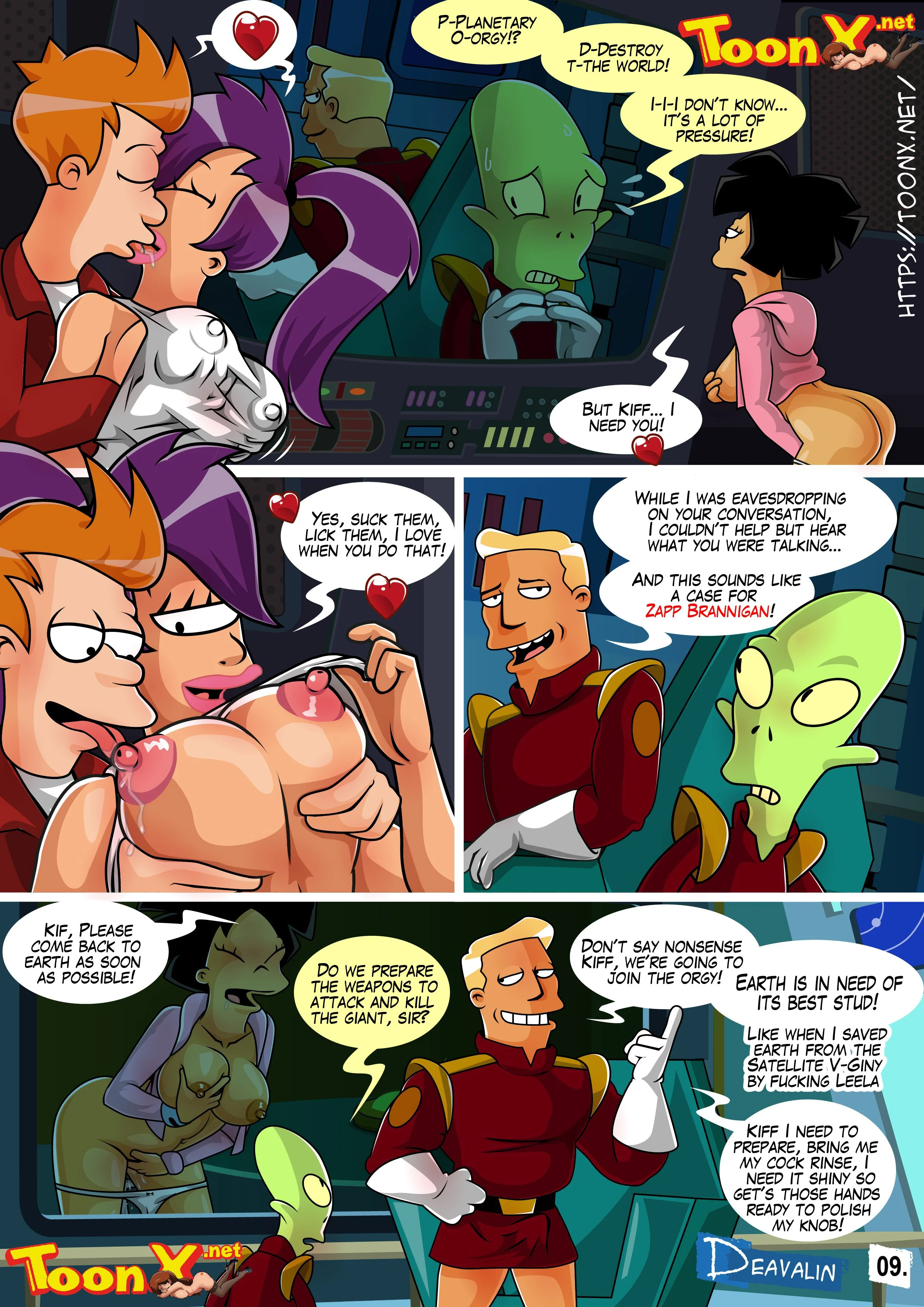 Orgy to Save The Earth (Futurama) [Deavalin] Orgy To Save The Earth - Chapter 1 - Page 10