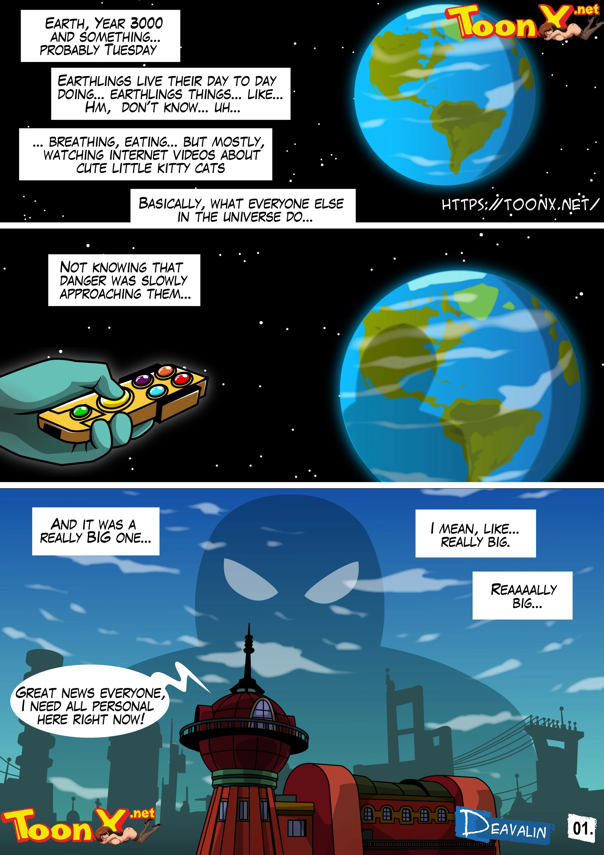 Orgy to Save The Earth (Futurama) [Deavalin] Orgy To Save The Earth - Chapter 1 - Page 2