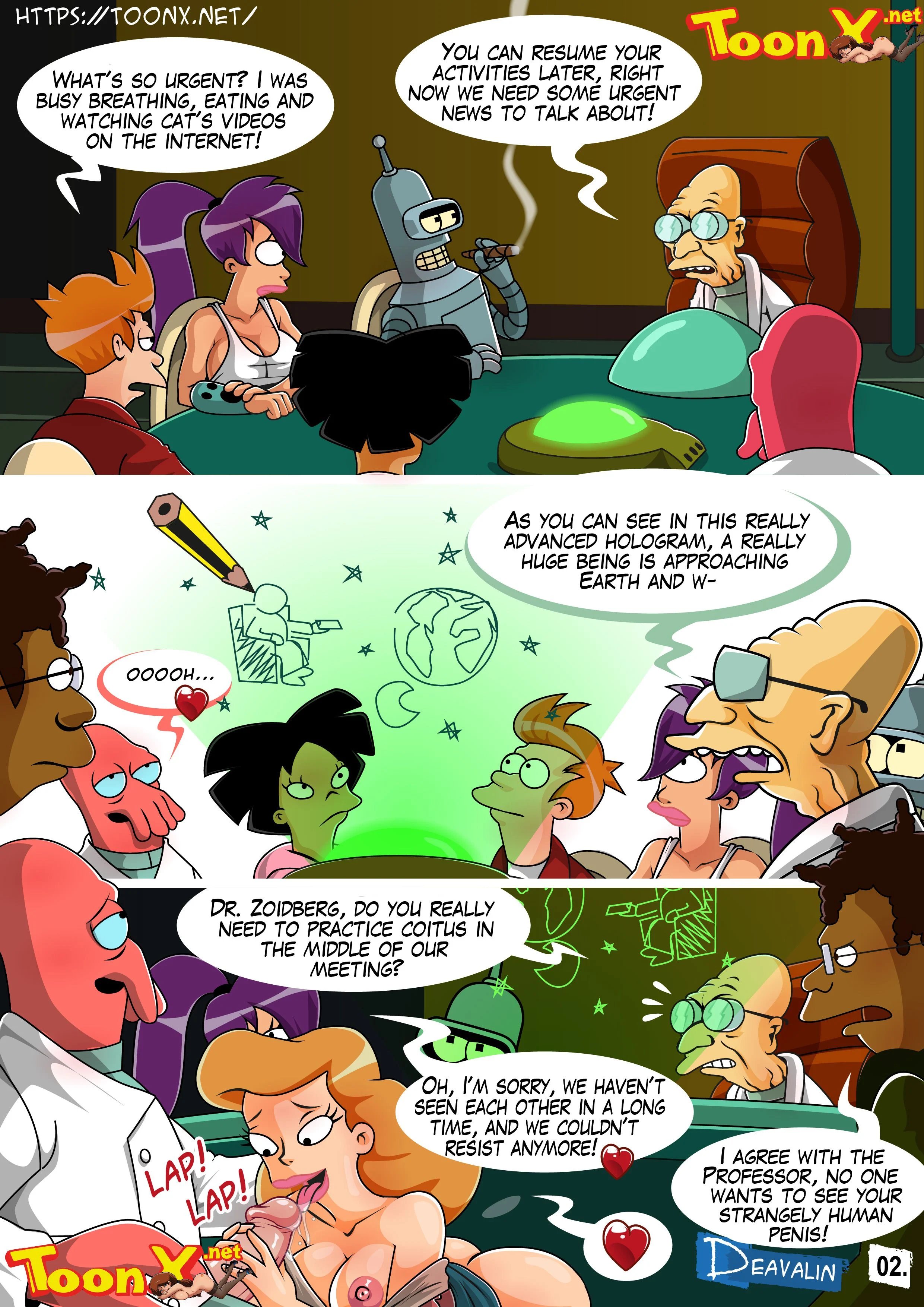 Orgy to Save The Earth (Futurama) [Deavalin] Orgy To Save The Earth - Chapter 1 - Page 3