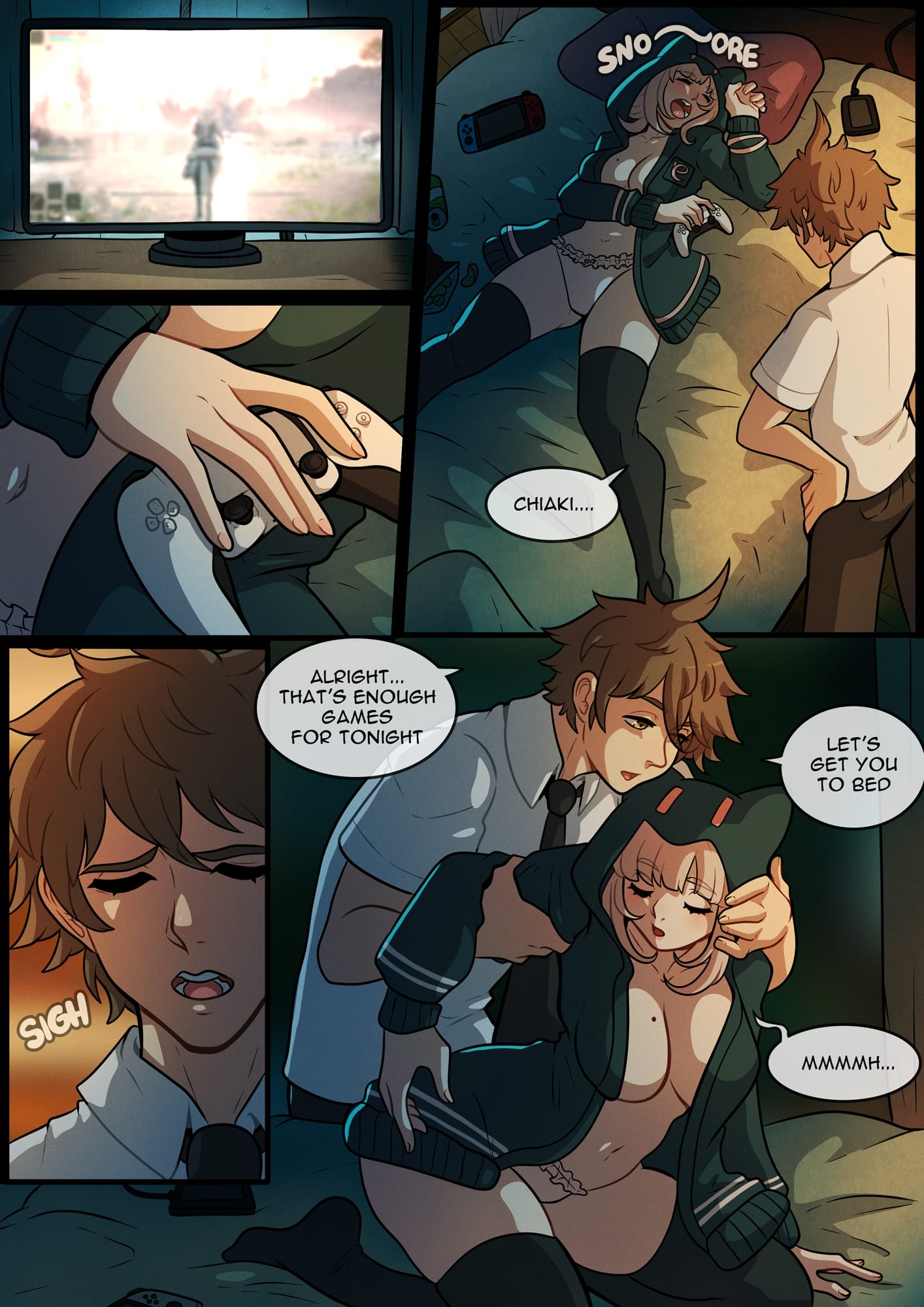 Chiaki Recharge! (Danganronpa) [Kinkymation] Chapter 1 - Page 3