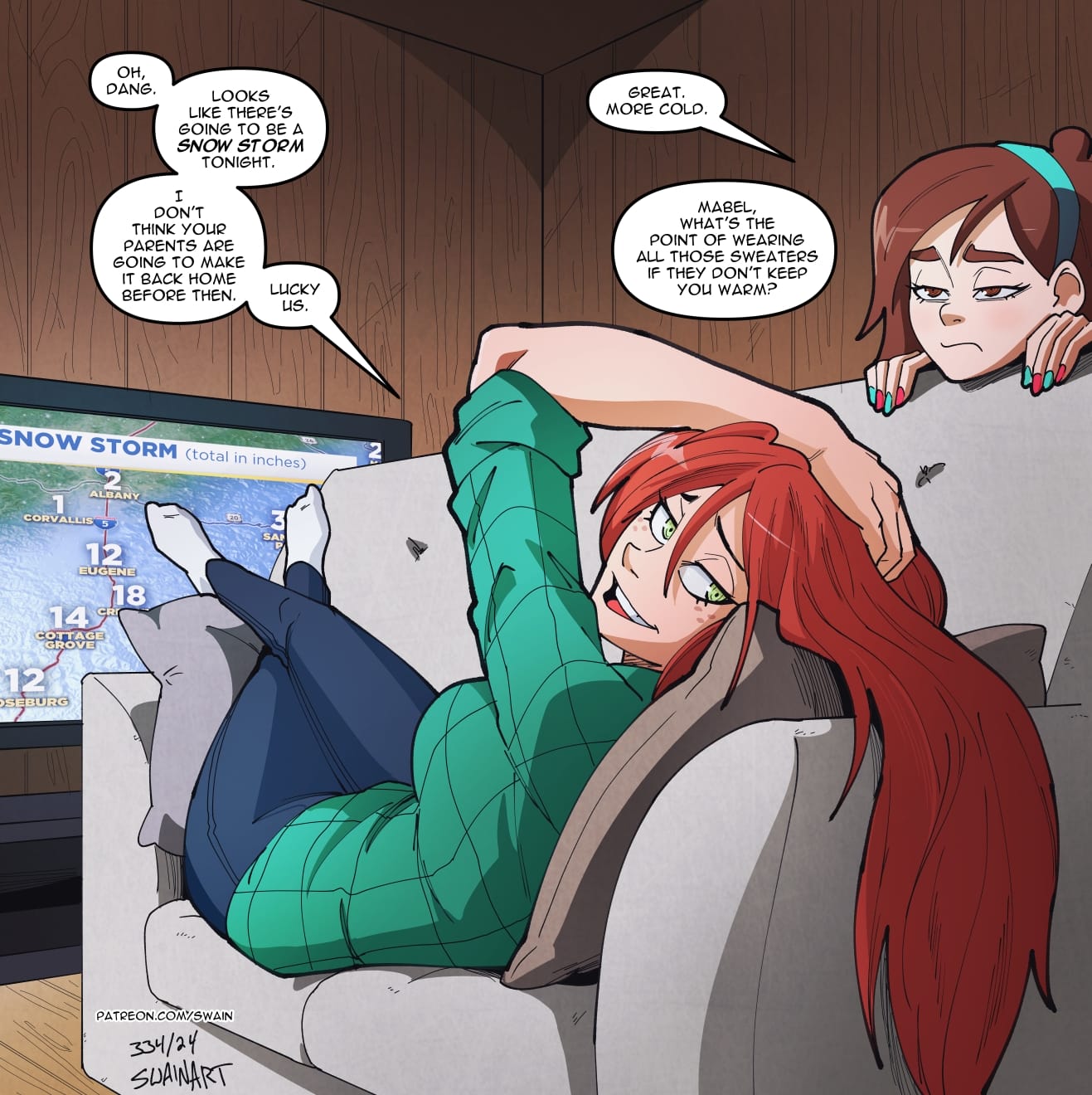 Wendy’s Visit (Gravity Falls) [Swain Art] Chapter 1 - Page 13