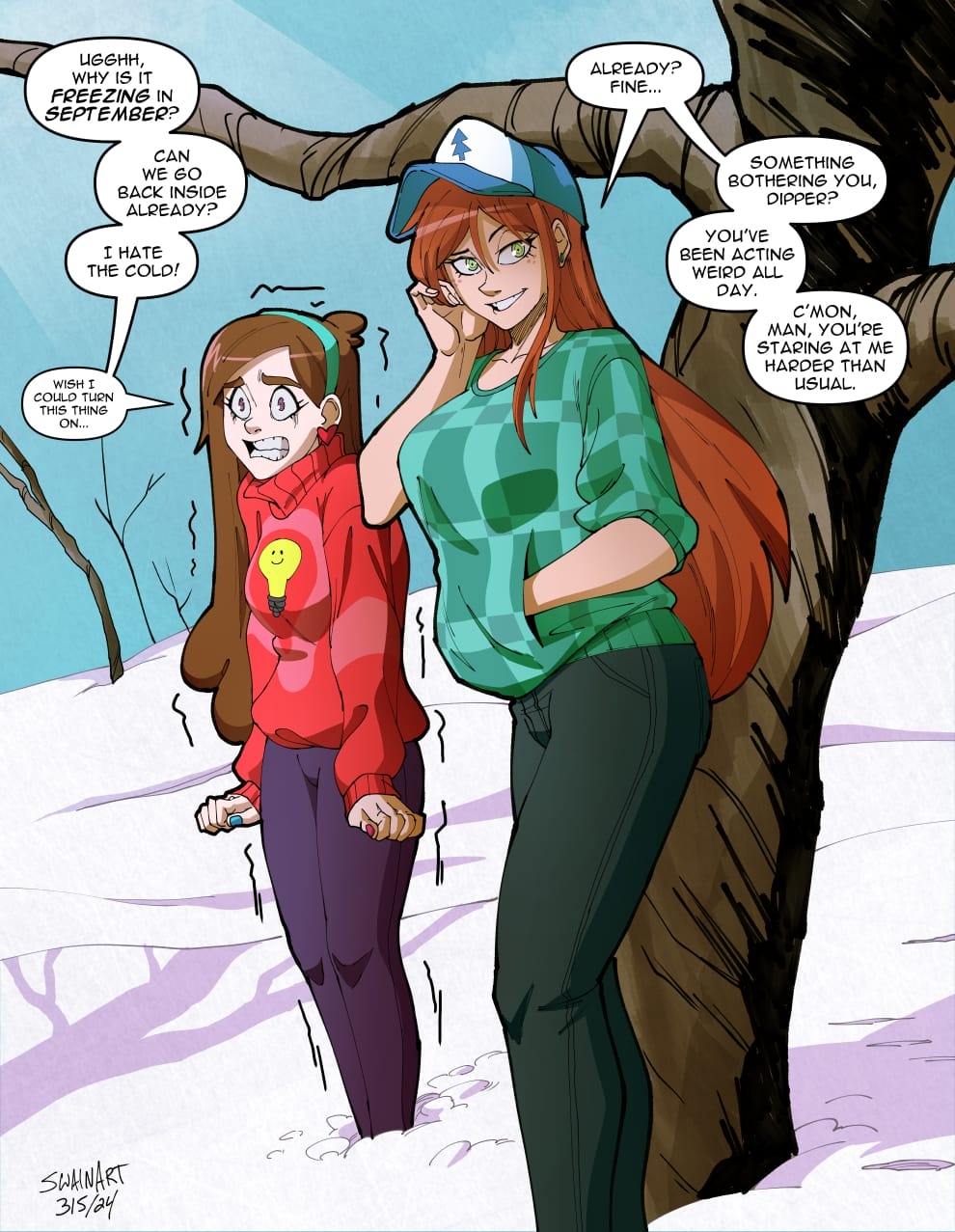 Wendy’s Visit (Gravity Falls) [Swain Art] Chapter 1 - Page 7