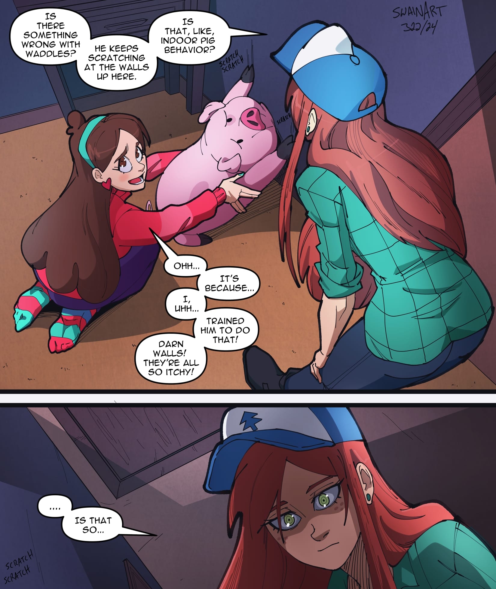 Wendy’s Visit (Gravity Falls) [Swain Art] Chapter 1 - Page 9