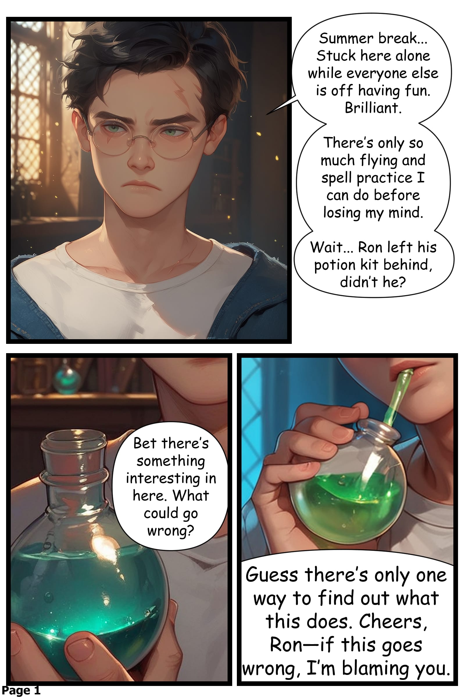 Under Her Robes (Harry Potter) [Scarlet Meow] Chapter 1 - Page 2