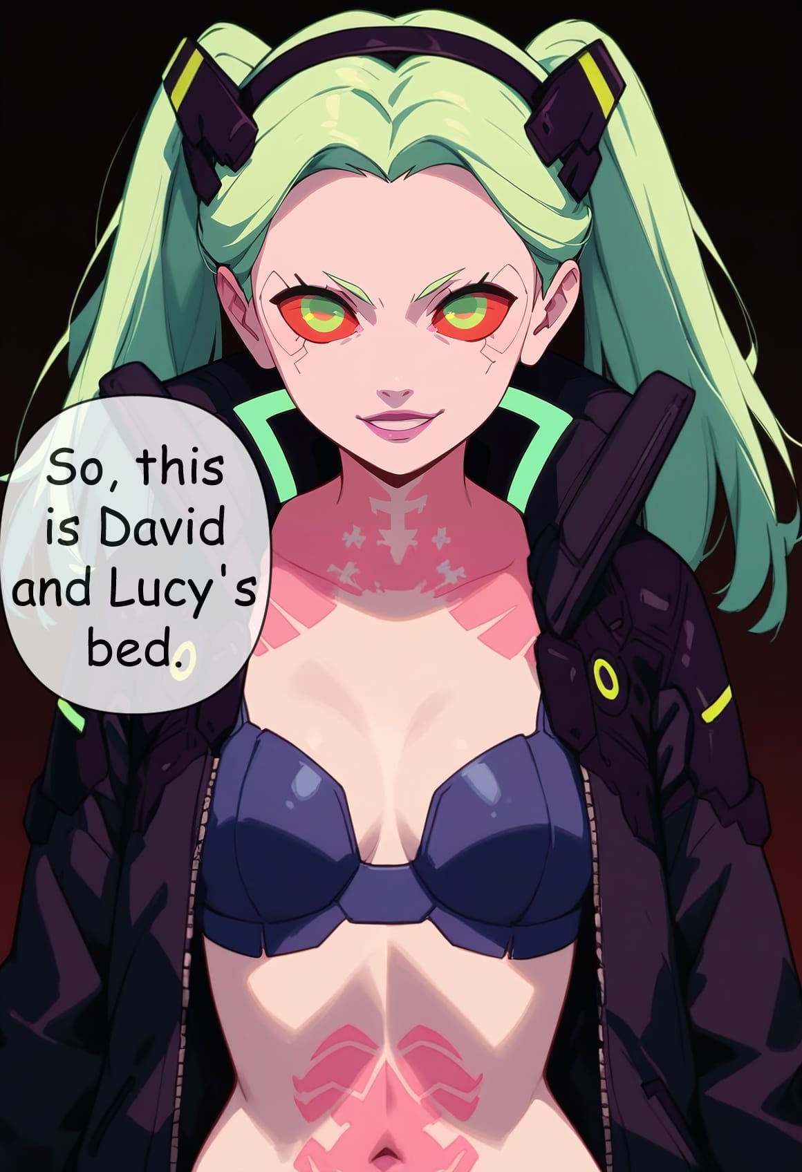 Artwork Ai Gen Sets [Scarlet Meow] Rebecca (CyberPunk) - Page 1