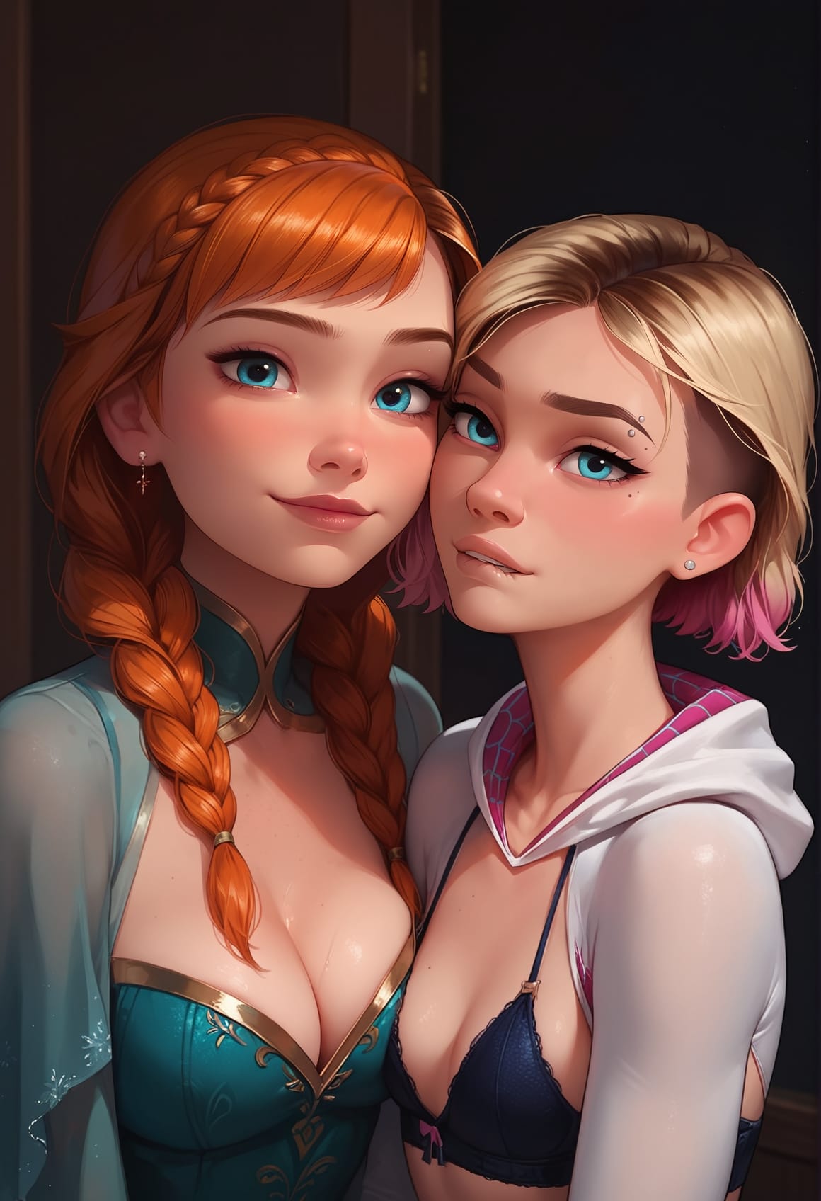 Artwork Ai Gen Sets [Scarlet Meow] Anna x Spider Gwen - Lesbian - Page 20