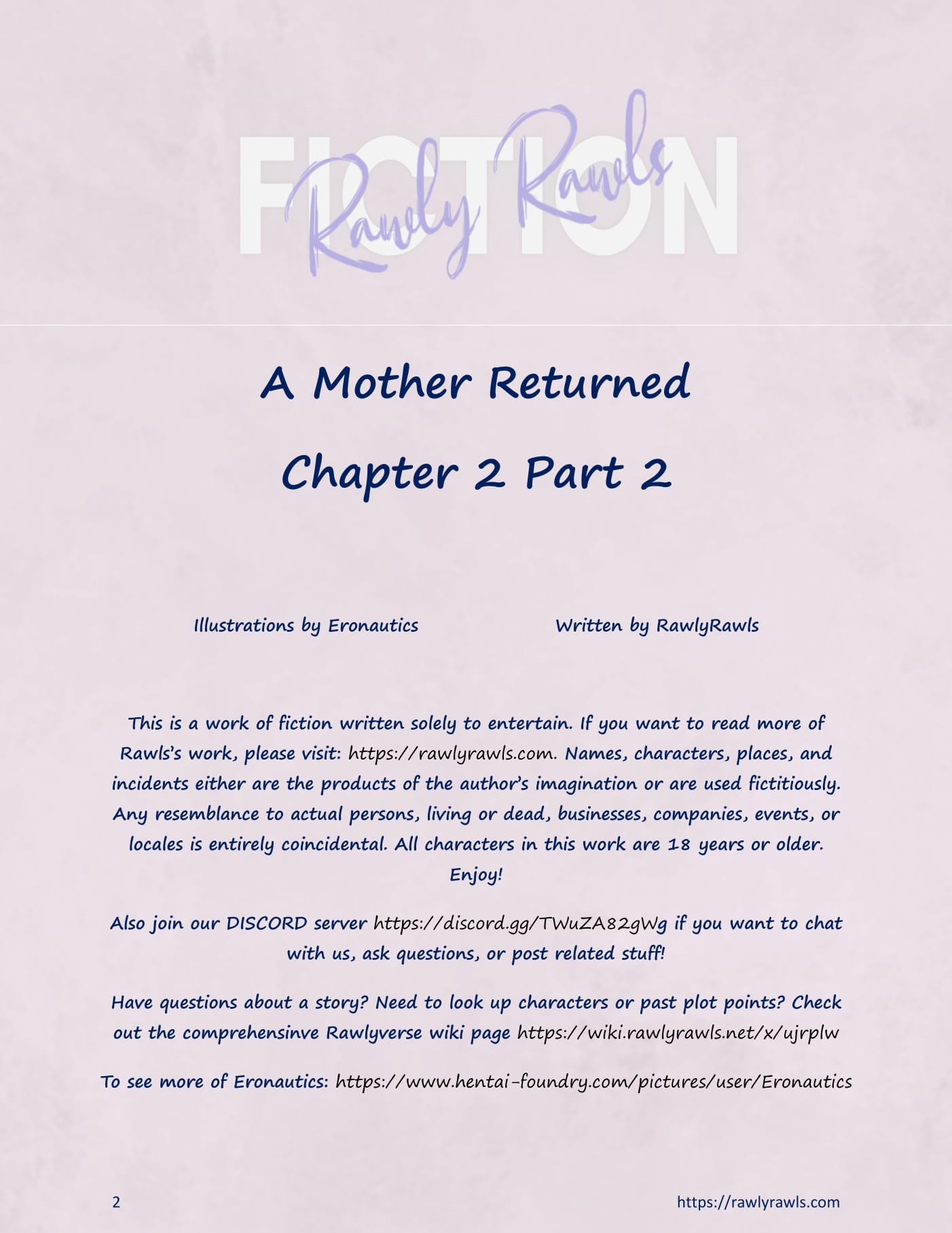 A Mother Returned [Eronautics, RawlyRawls] Chapter 2 - Part 2 - Page 2