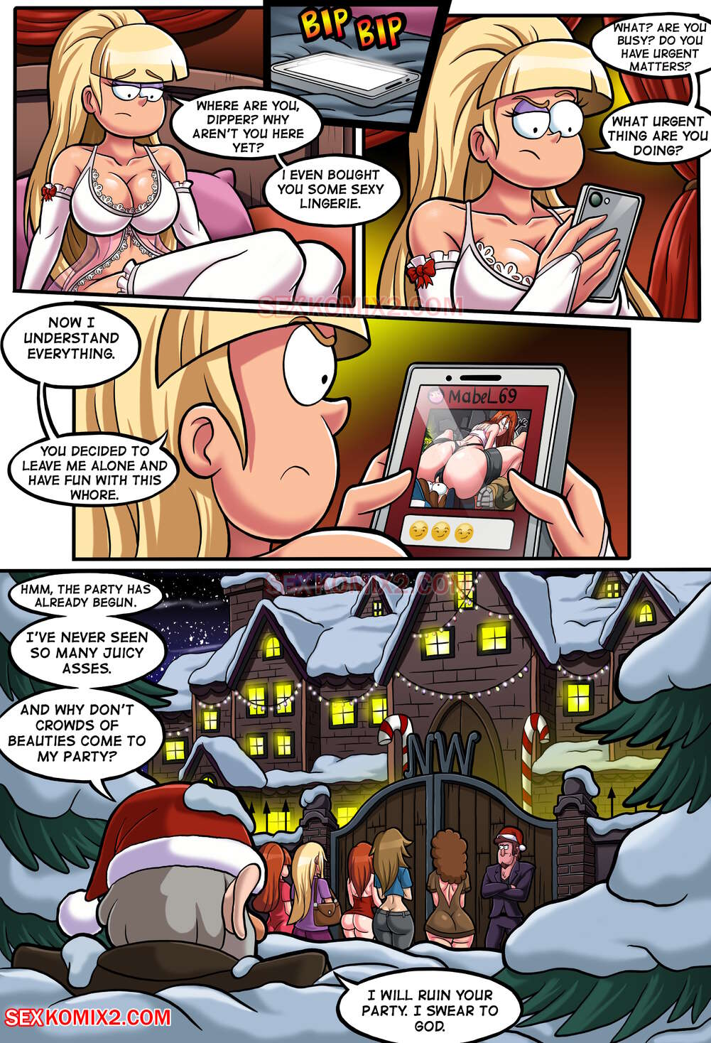 New Year Party and A Big Pink Teddy Bear (Gravity Falls) [SexKomix] Chapter 1 - Page 13