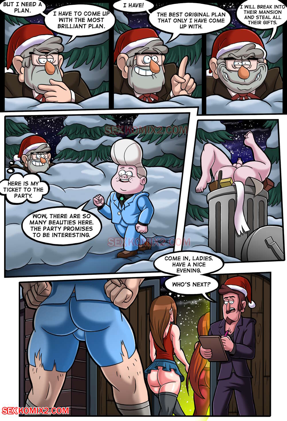 New Year Party and A Big Pink Teddy Bear (Gravity Falls) [SexKomix] Chapter 1 - Page 14
