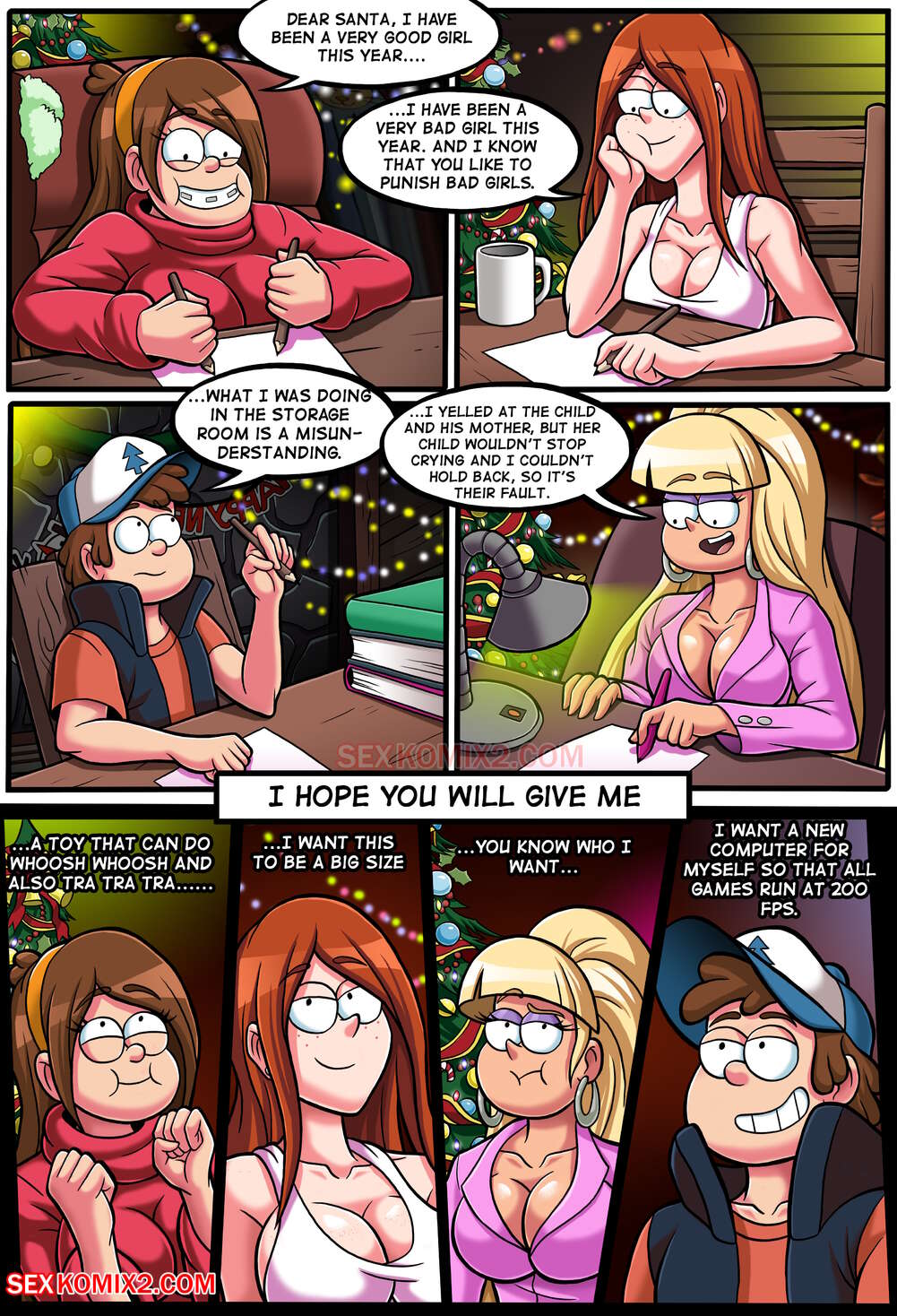New Year Party and A Big Pink Teddy Bear (Gravity Falls) [SexKomix] Chapter 1 - Page 2