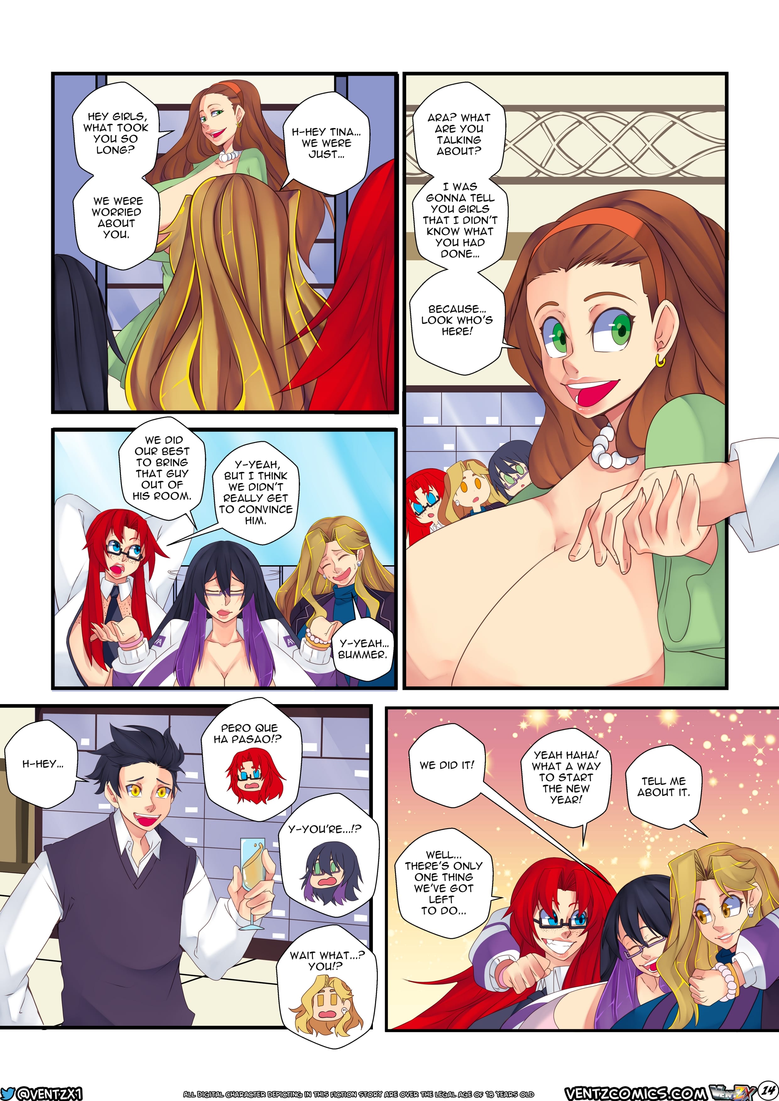 Naughty New Year’s Eve [Ventz Comics] Chapter 1 - Page 16