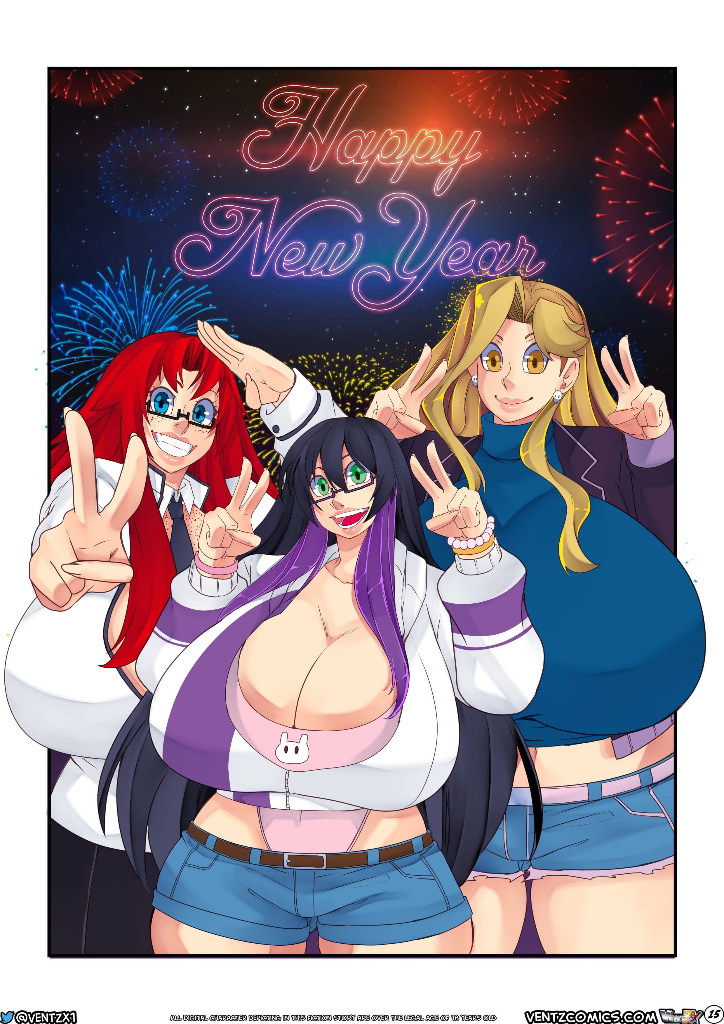 Naughty New Year’s Eve [Ventz Comics] Chapter 1 - Page 17