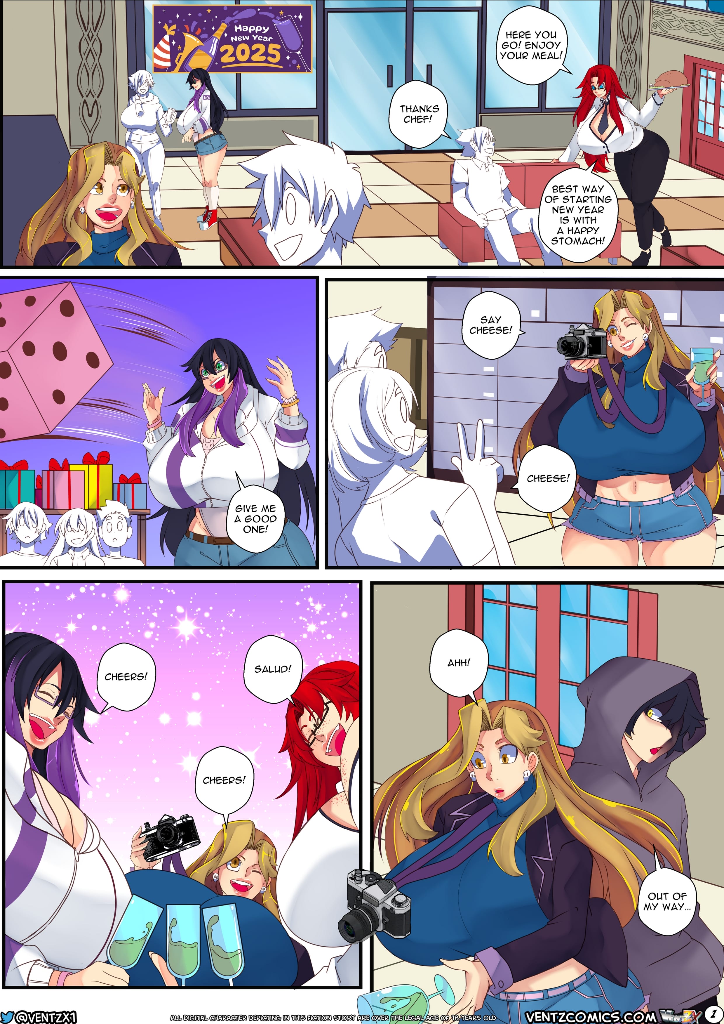 Naughty New Year’s Eve [Ventz Comics] Chapter 1 - Page 3