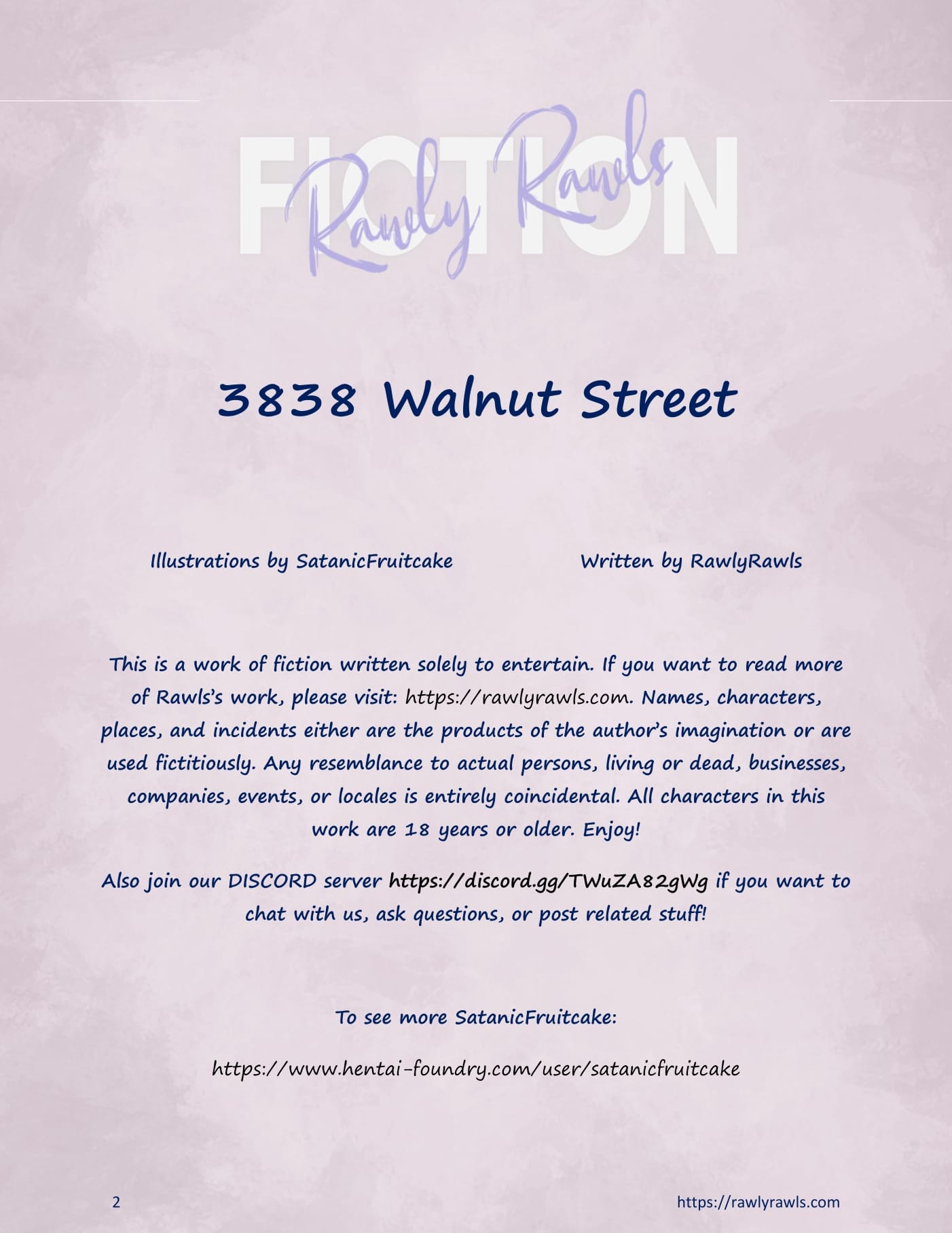 3838 Walnut Street [RawlyRawls , SatanicFruitcake] Chapter 1 - Page 2