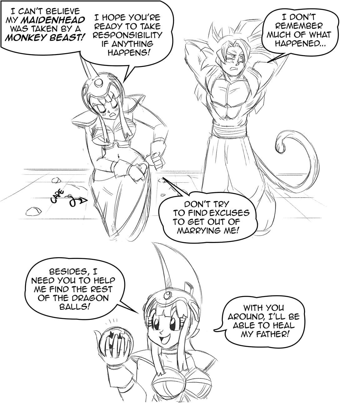 Mate of the Monkey King (Dragon Ball GT) [FunsexyDB] Chapter 1 - Page 50