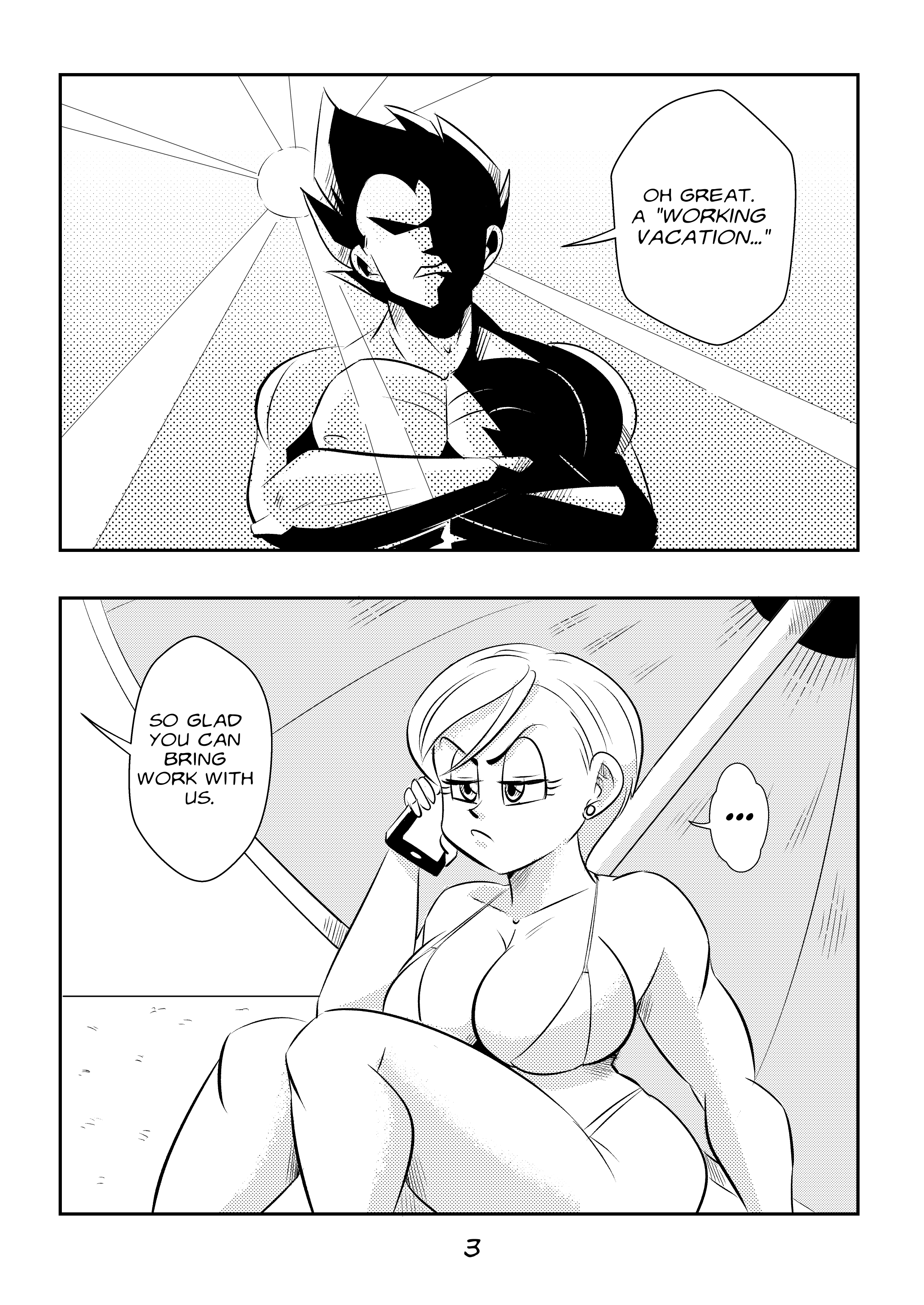 Beach Call (Dragon Ball Super) [FunsexyDB] Chapter 1 - Page 3