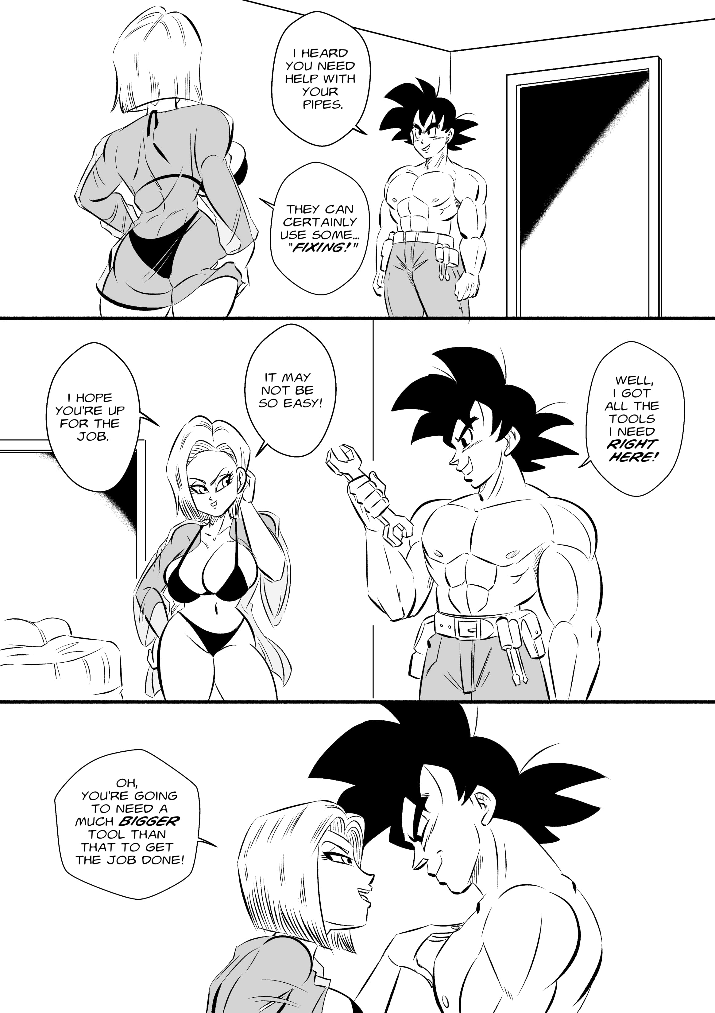 On Set (Dragon Ball Z) [FunsexyDB] Chapter 1 - Page 3