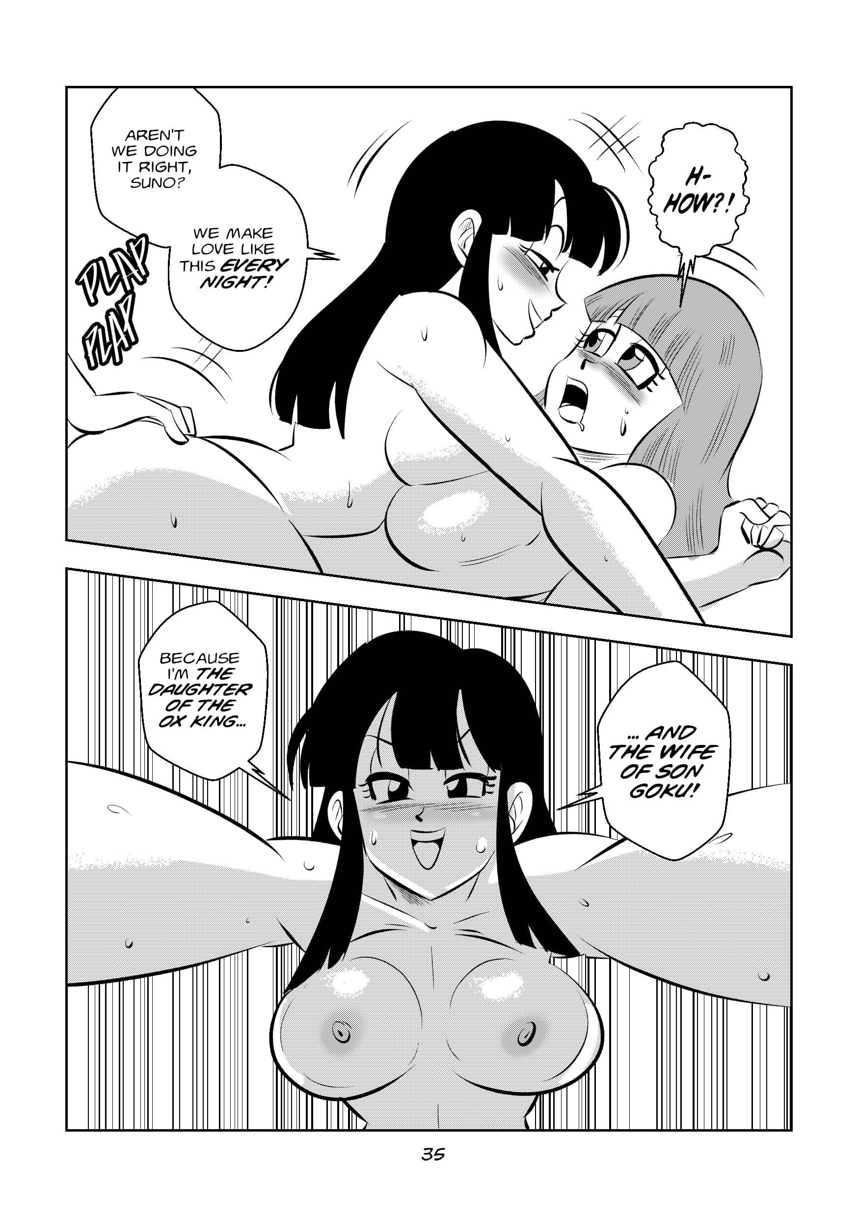 Return to Jingle Village (Dragon Ball) [FunsexyDB] Chapter 1 - Page 35