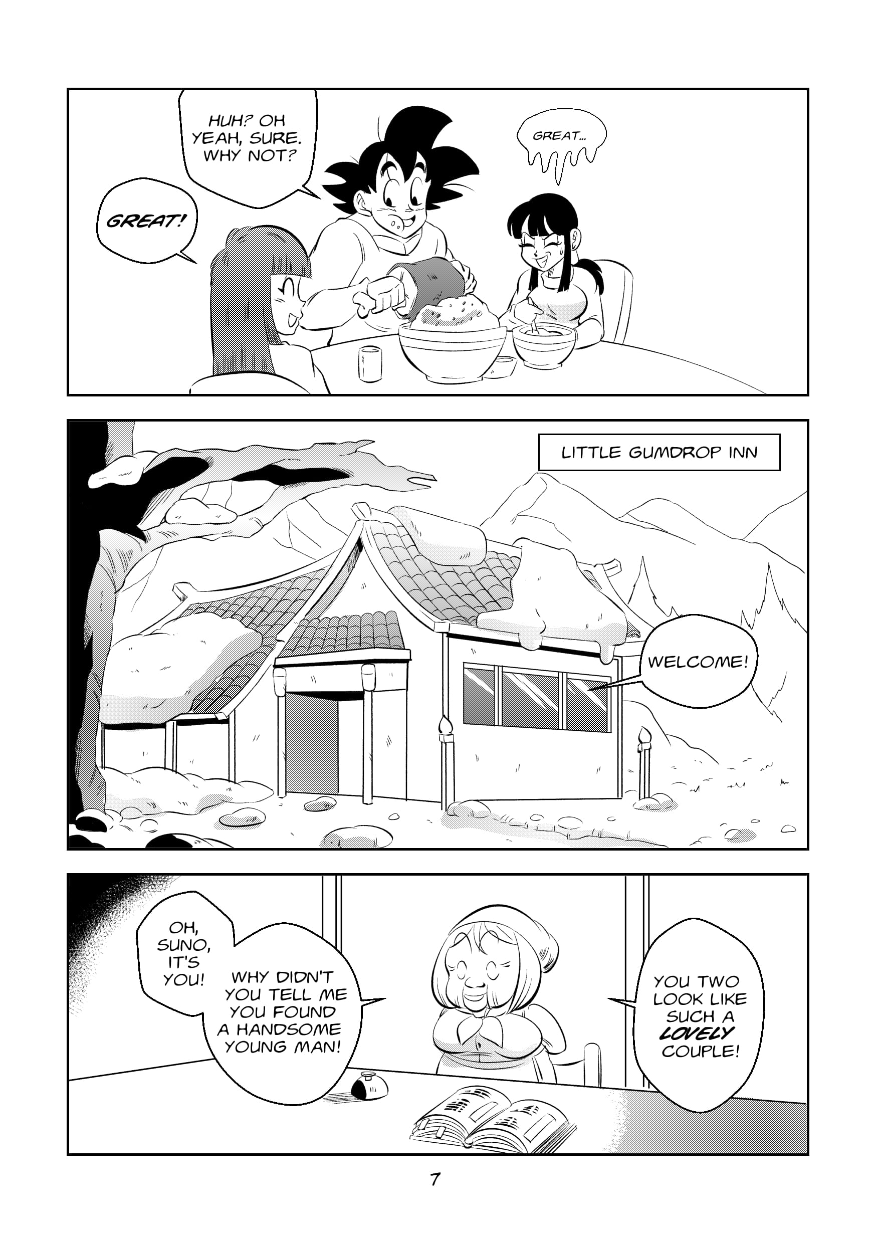 Return to Jingle Village (Dragon Ball) [FunsexyDB] Chapter 1 - Page 7