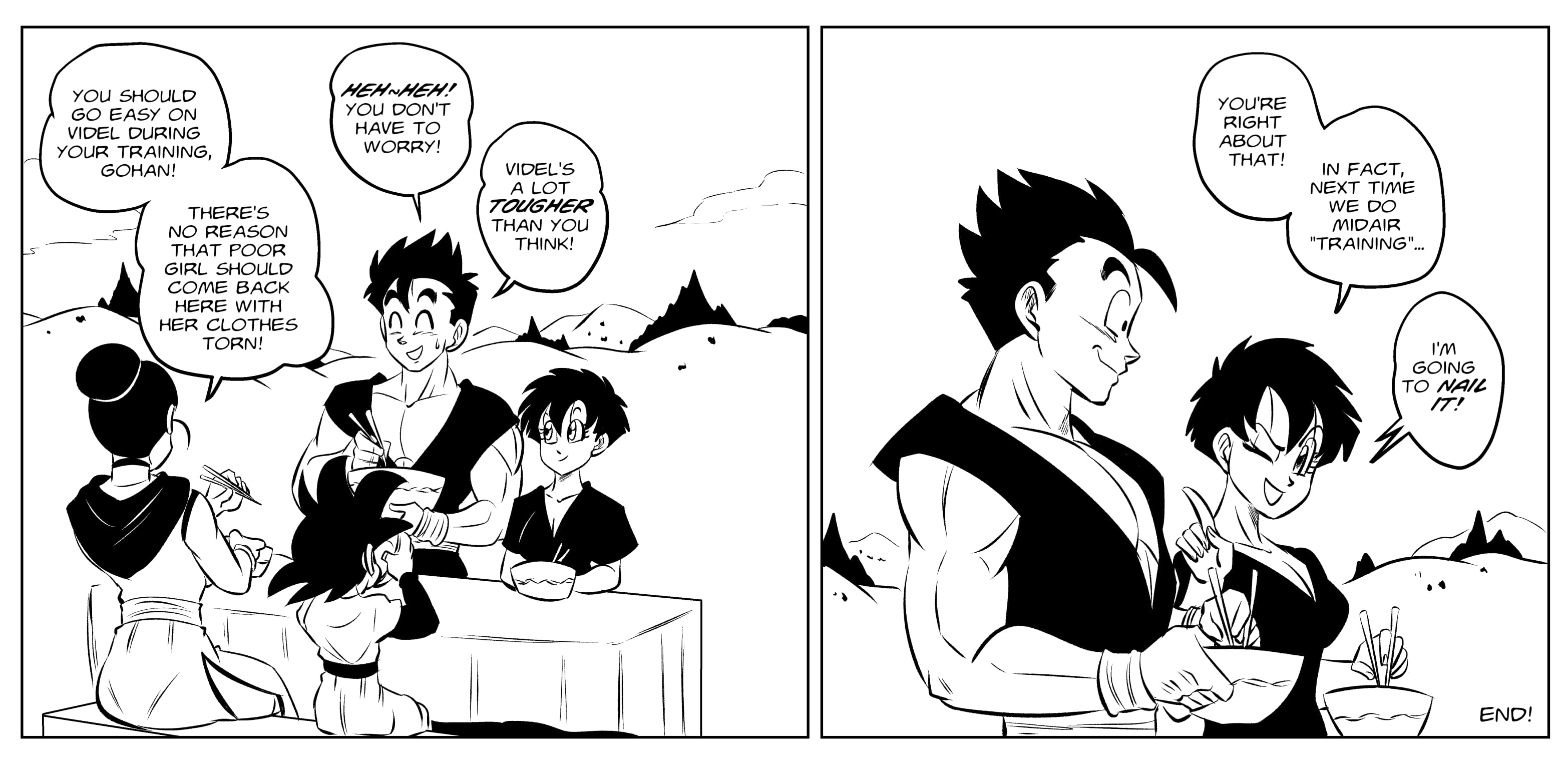 Midair Training (Dragon Ball Z) [FunsexyDB] Chapter 1 - Page 10