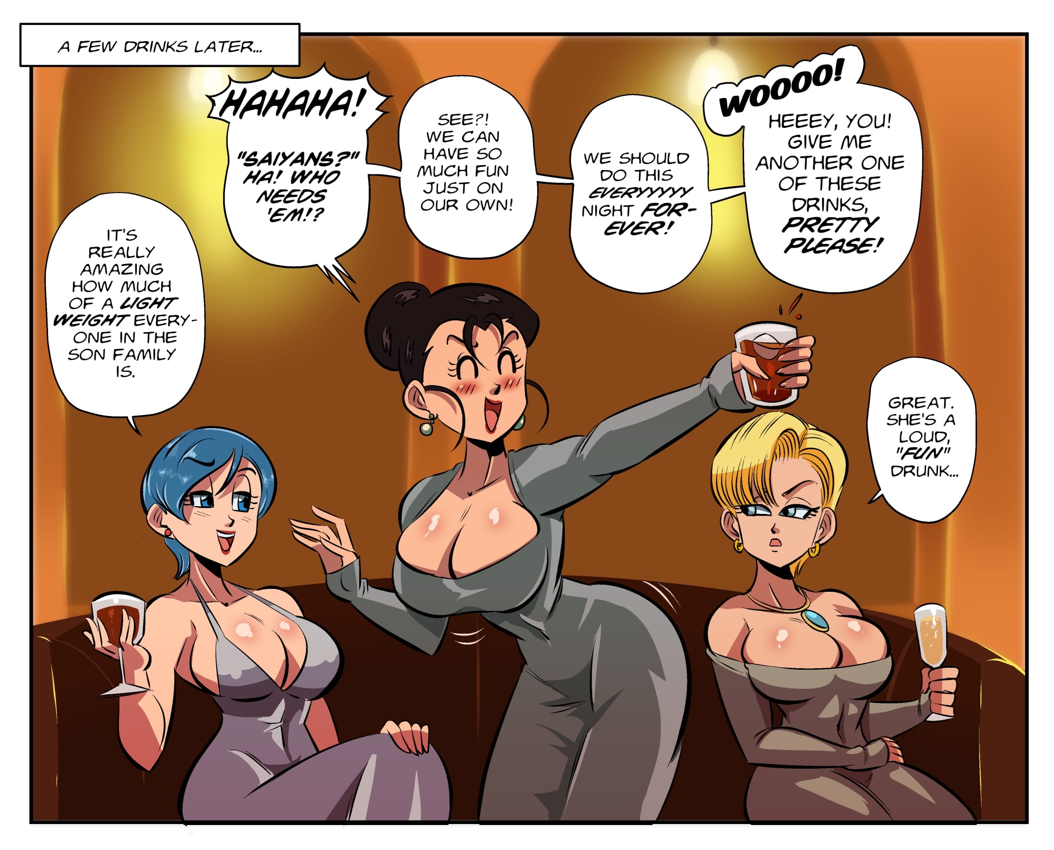 Girls Night Out (Dragon Ball Super) [FunsexyDB] Chapter 1 - Page 3