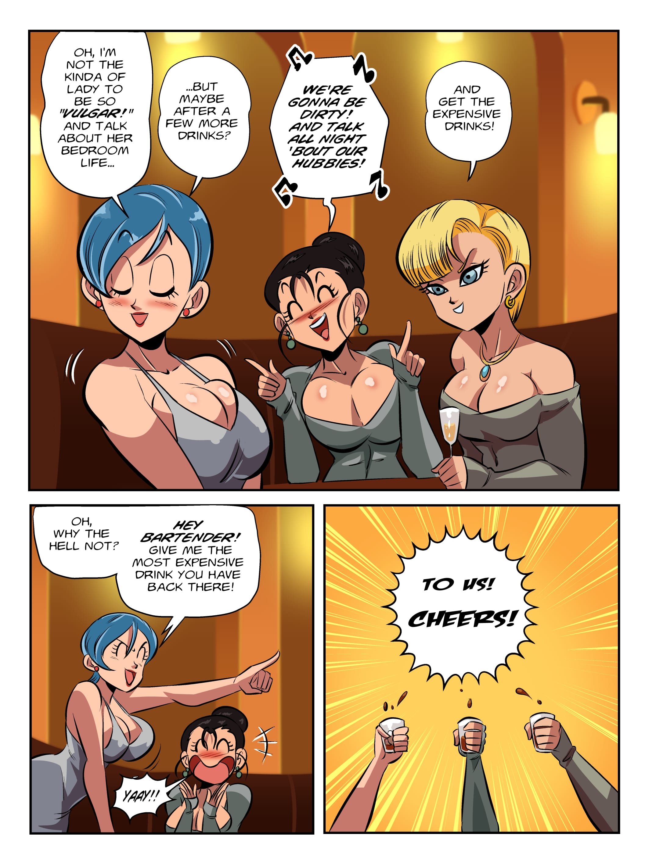 Girls Night Out (Dragon Ball Super) [FunsexyDB] Chapter 1 - Page 8