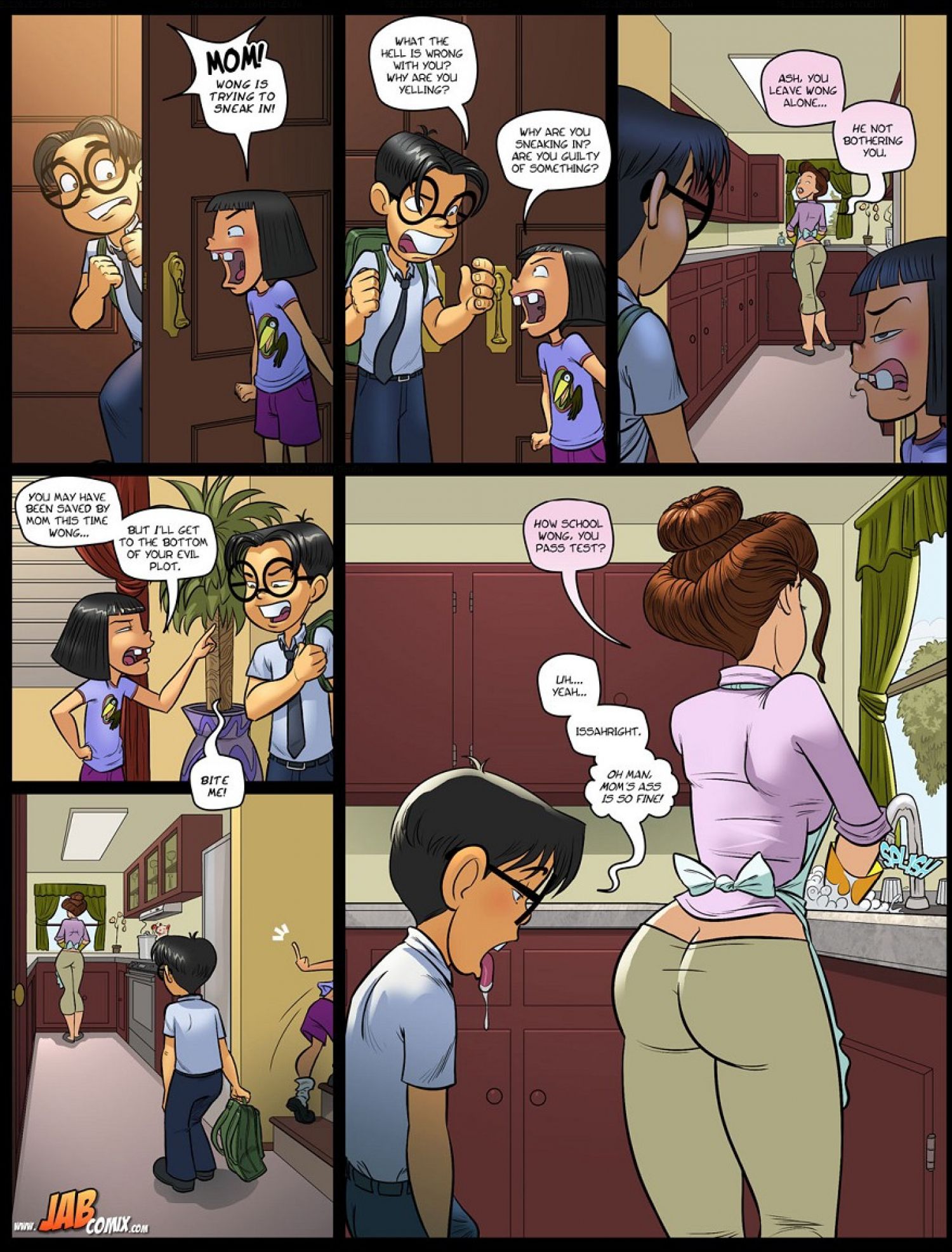 My Hot Ass Neighbor [JABComix] Taking a Peek - Chapter 5 - Page 12
