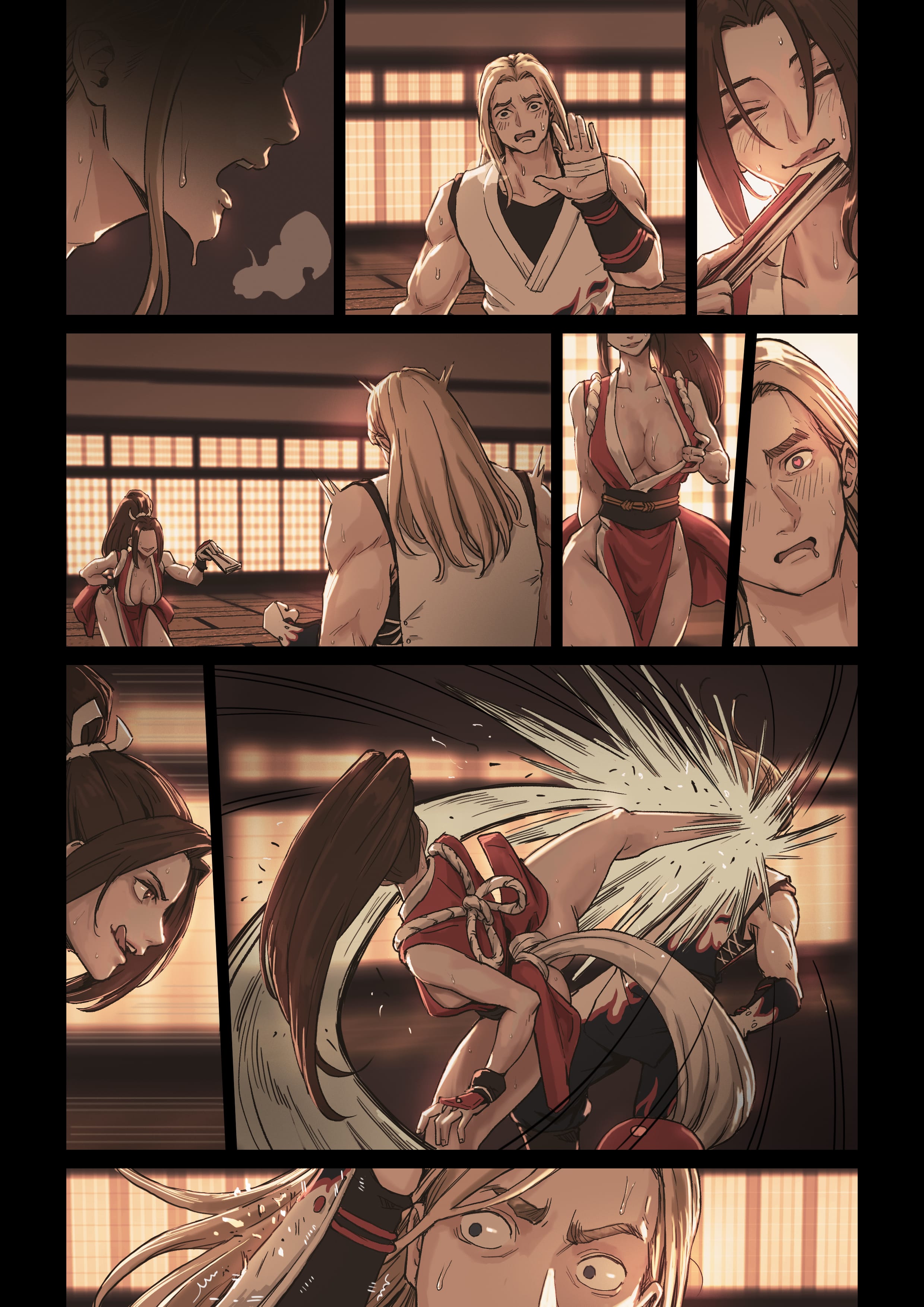 Hot Swapped! (Fatal Fury/KoF) [TSFSingularity , CunCyun] Chapter 1 - Page 12