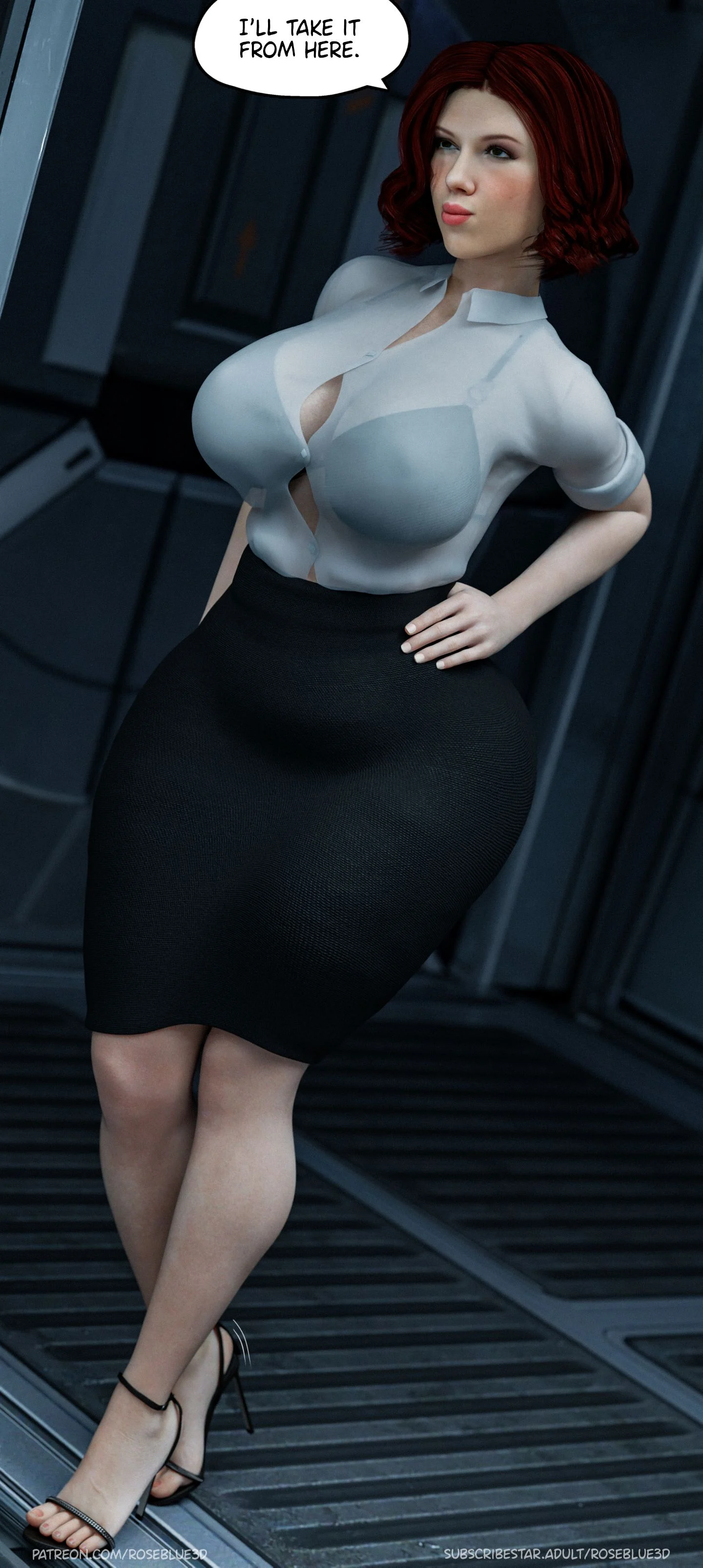 My Neighbor’s Widow [Rose Blue 3D] Chapter 23 - Page 14