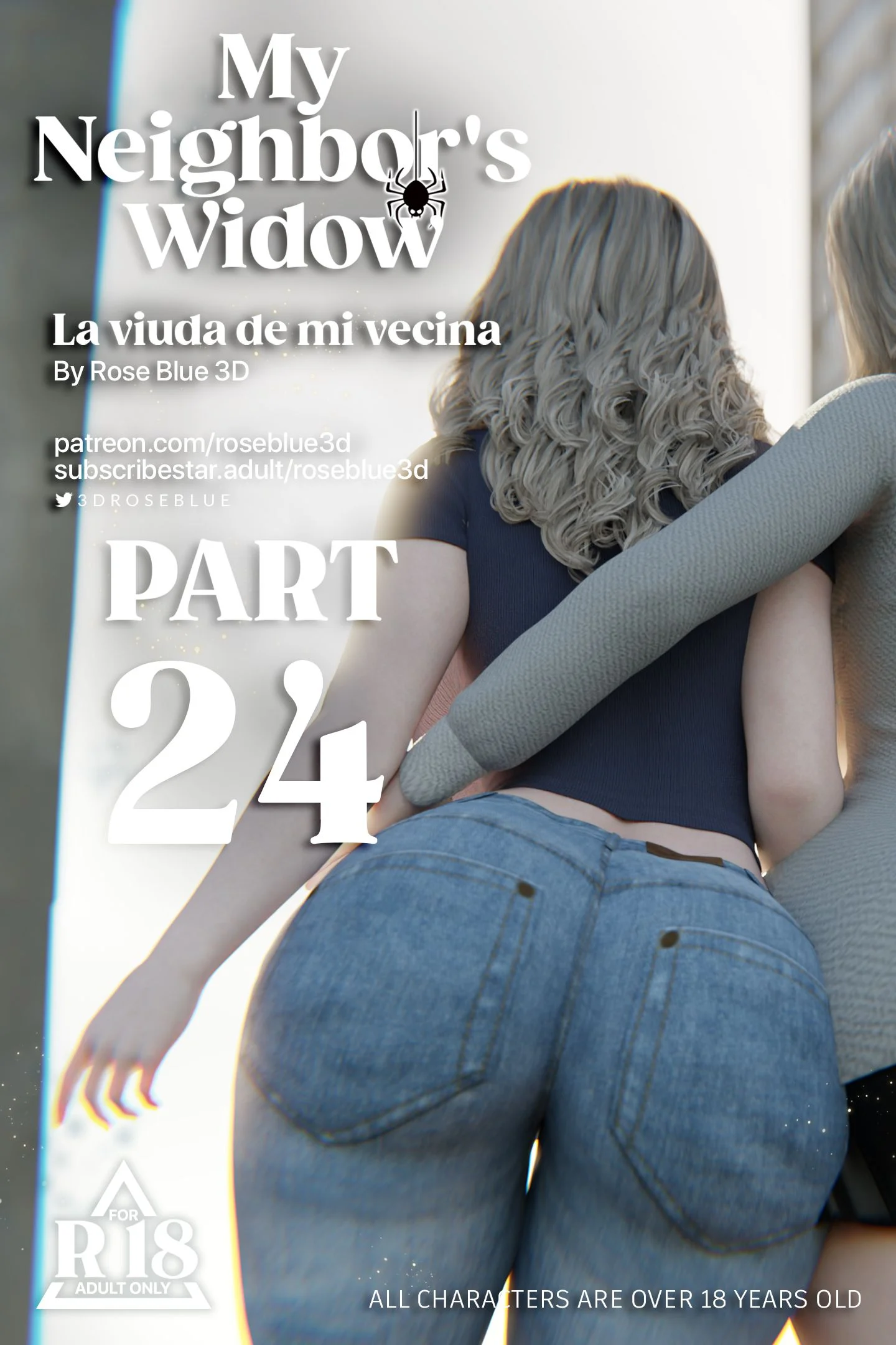 My Neighbor’s Widow [Rose Blue 3D] Chapter 24 - Page 1