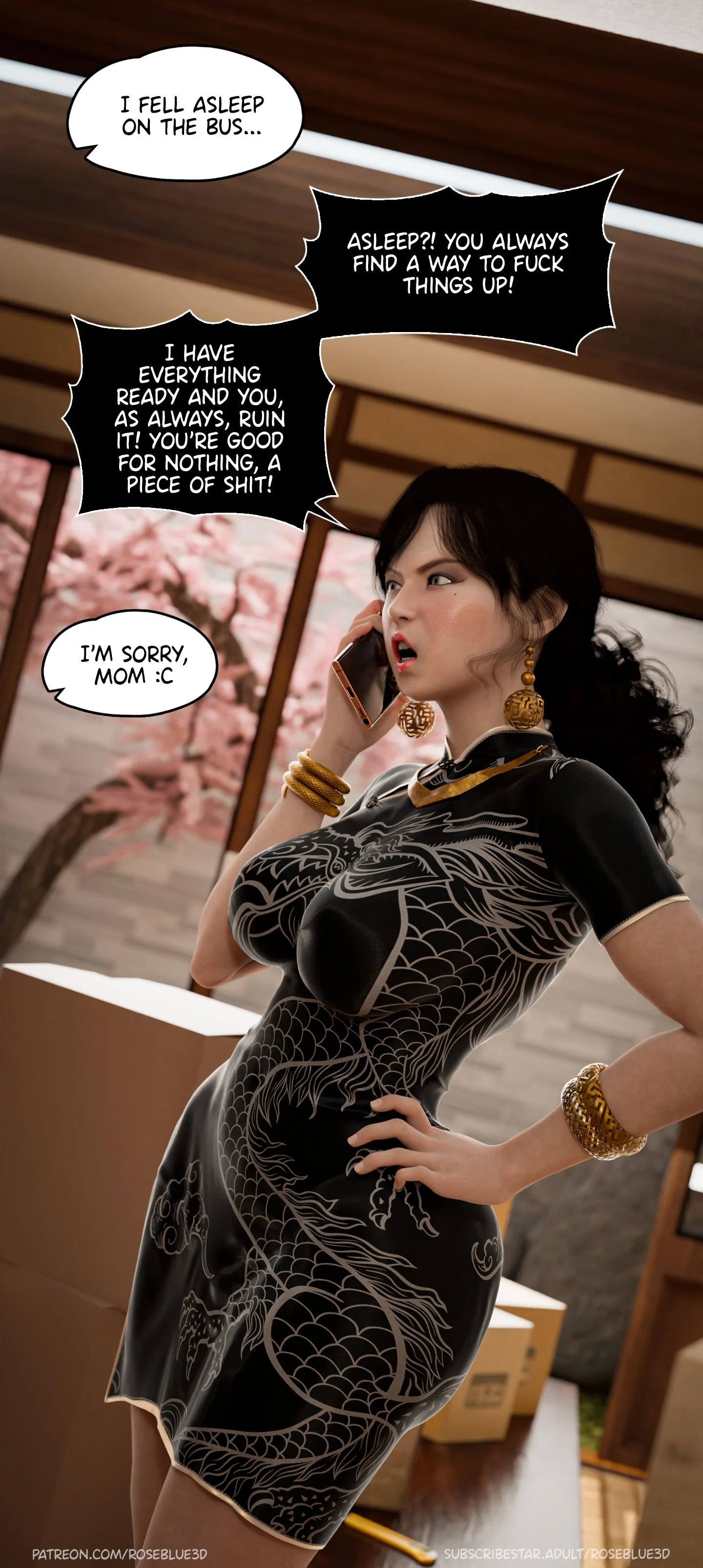 My Neighbor’s Widow [Rose Blue 3D] Chapter 25 - Page 6