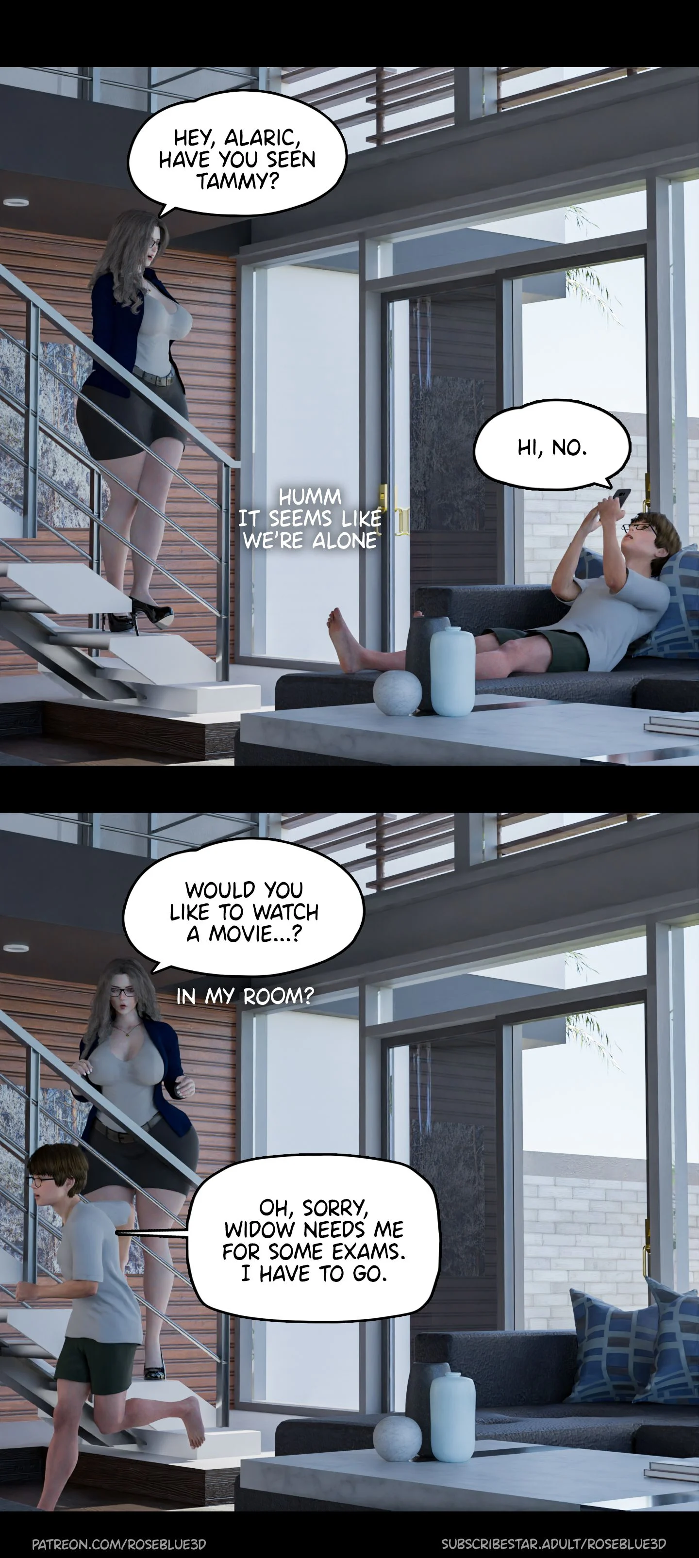 My Neighbor’s Widow [Rose Blue 3D] Chapter 26 - Page 36