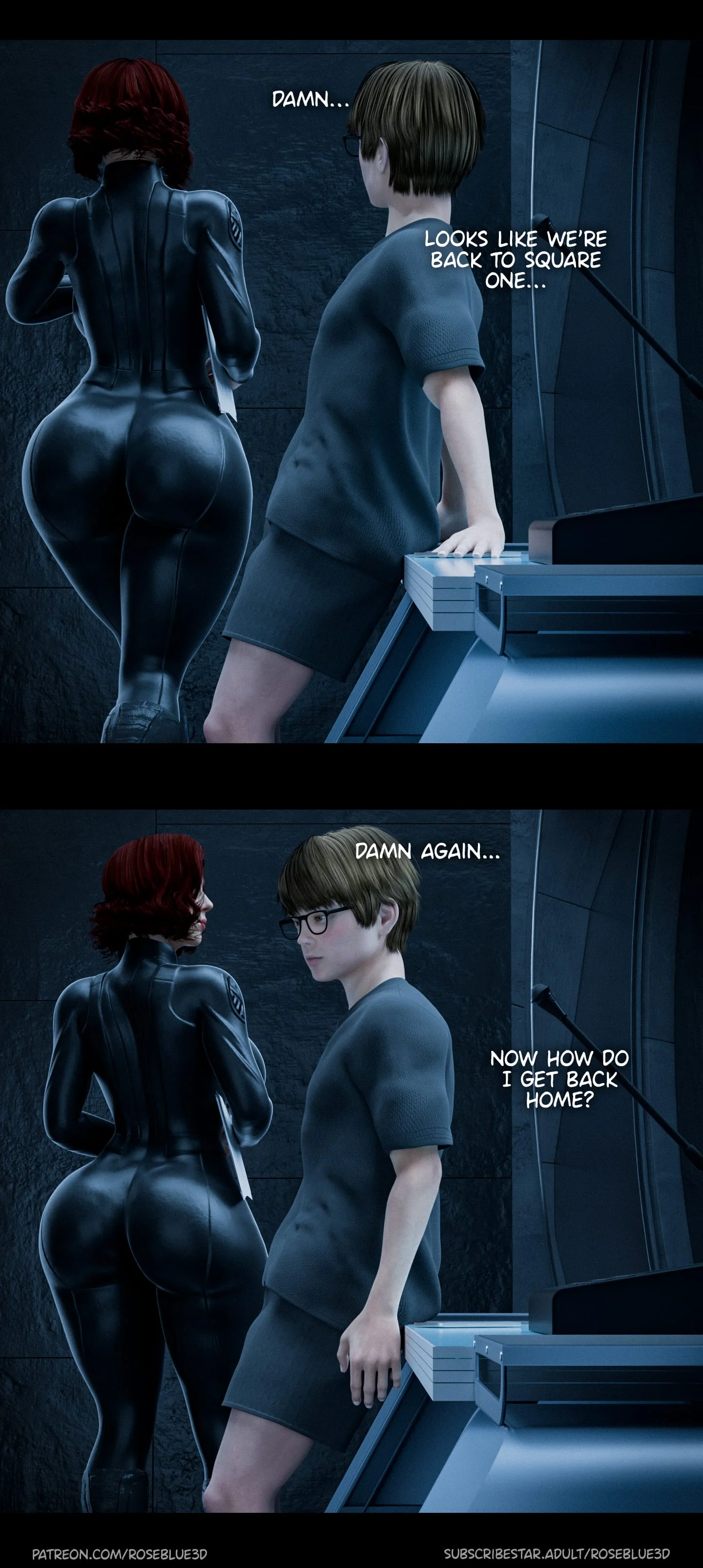 My Neighbor’s Widow [Rose Blue 3D] Chapter 34 - Page 110
