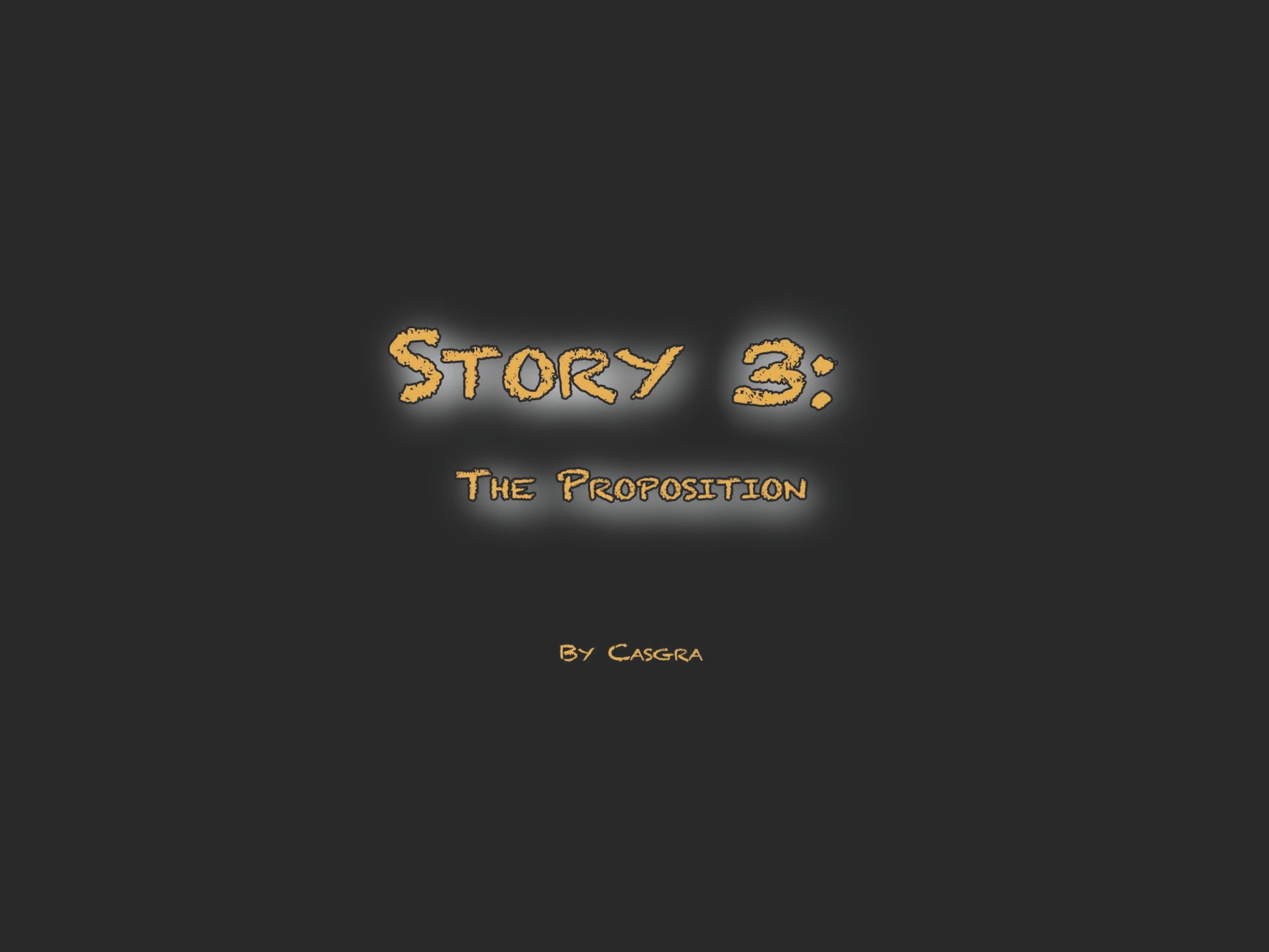 Short Stories [Casgra] The Proposition - Page 1