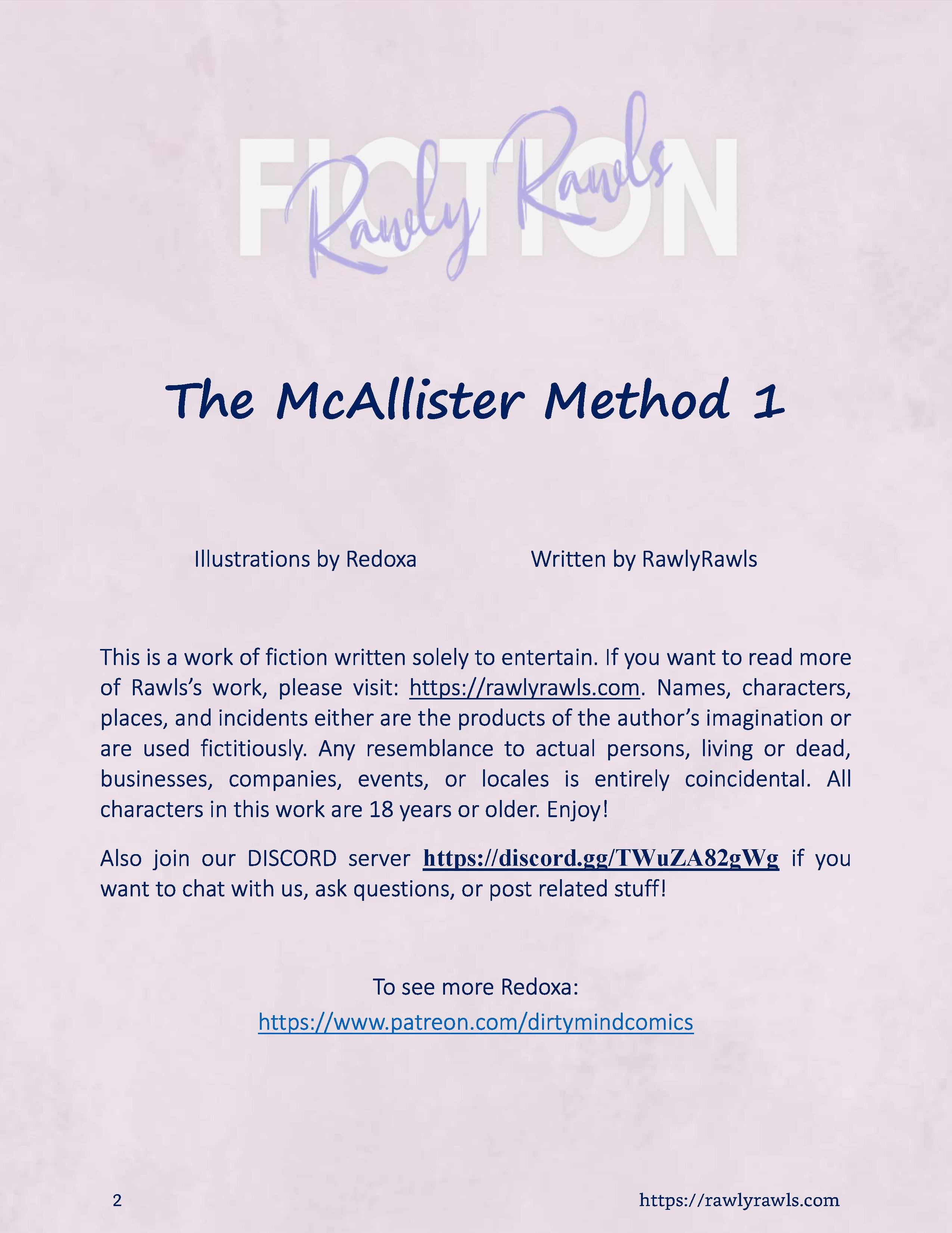 The McAllister Method [Redoxa , RawlyRawls] Chapter 1 - Page 2