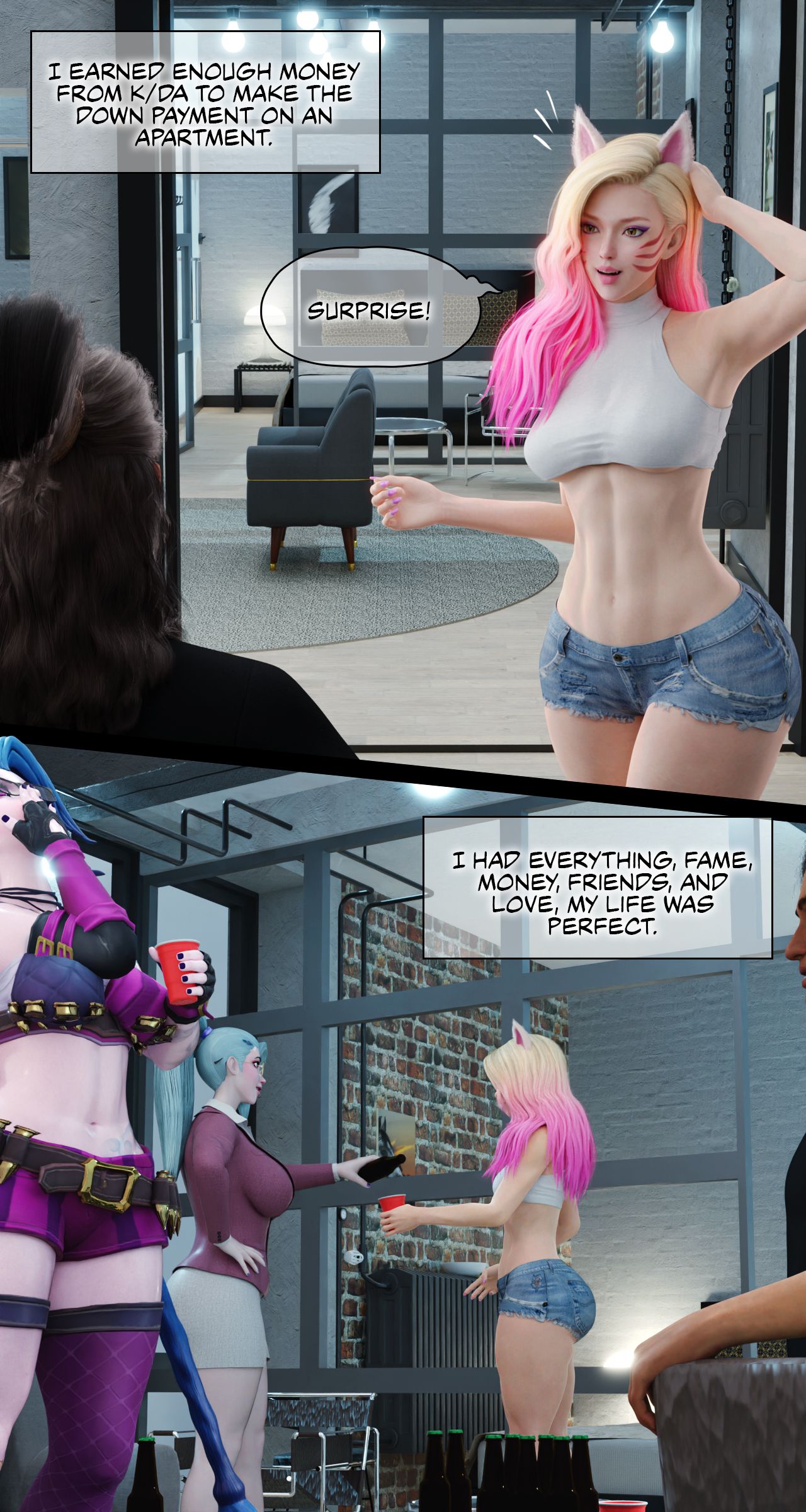 Seraphine Forbidden Love [Rose Blue 3D] Ahri Power Of Love - Chapter 3 - Page 7